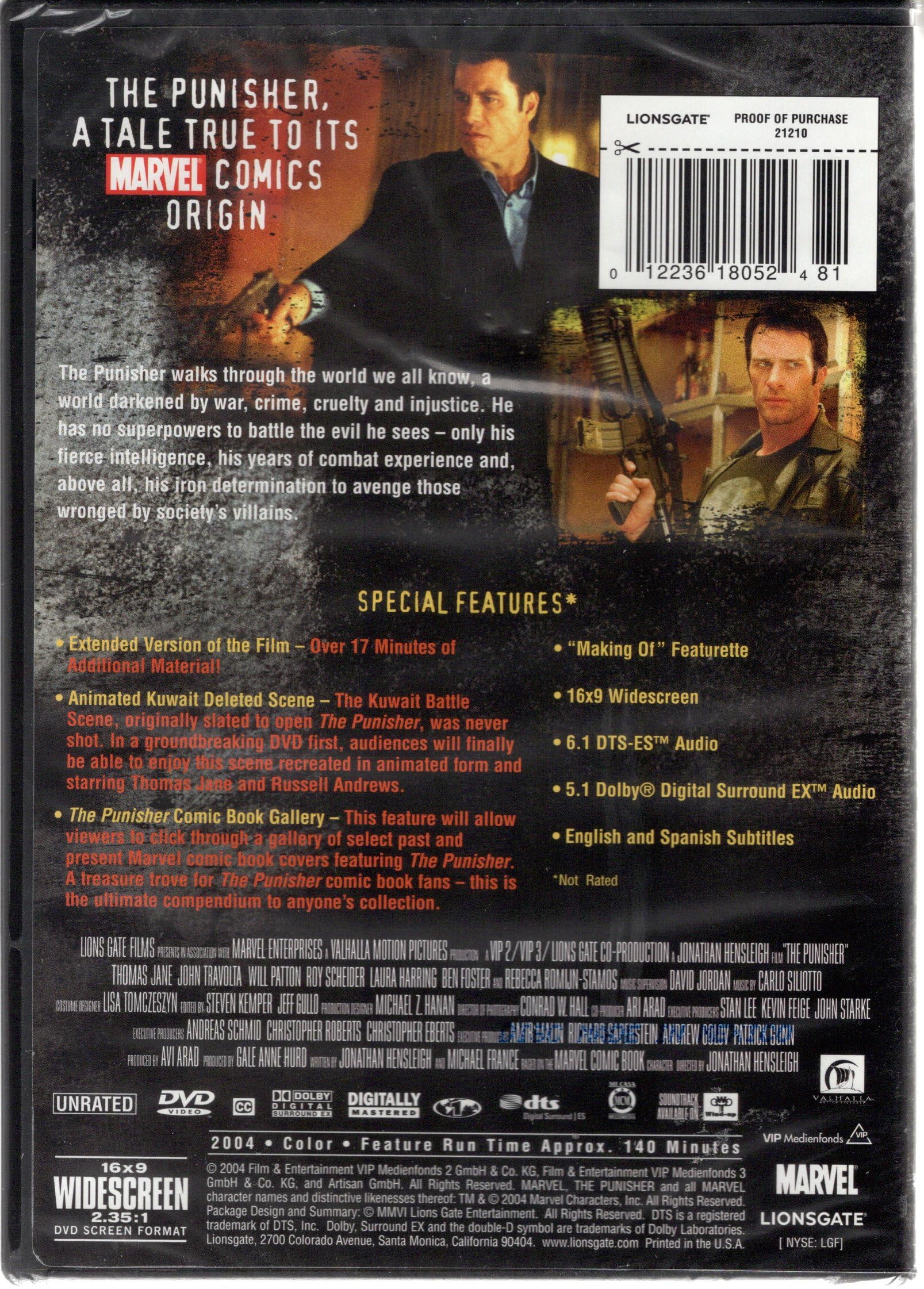 The Punisher (Extended Cut) [DVD] used book depot