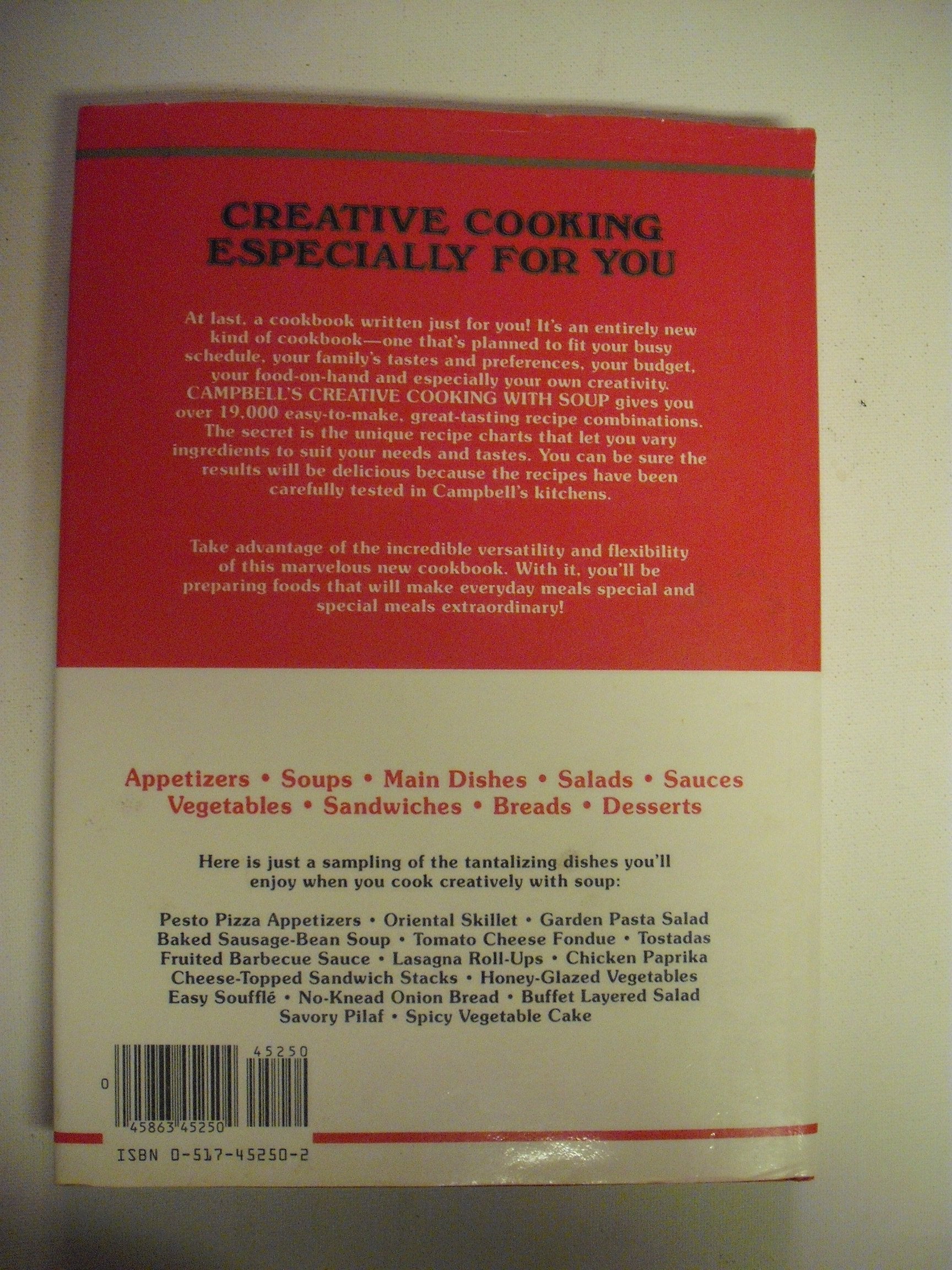 Campbell'S Creative Cooking with Soup used book depot