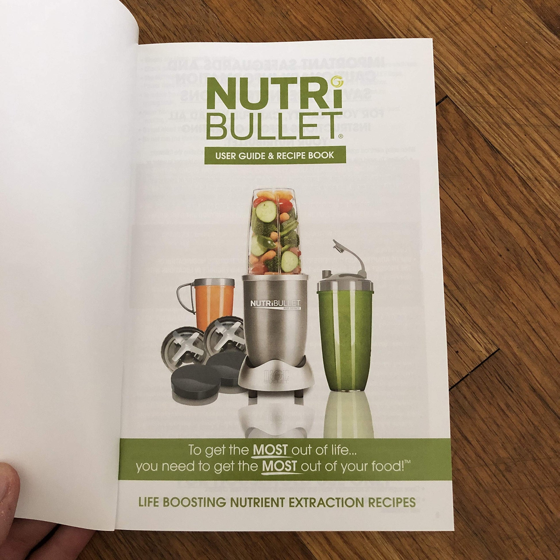 NutriBullet 900 Series User Guide & Recipe Book used book depot