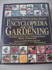American Horticultural Society Encyclopedia of Gardening used book depot
