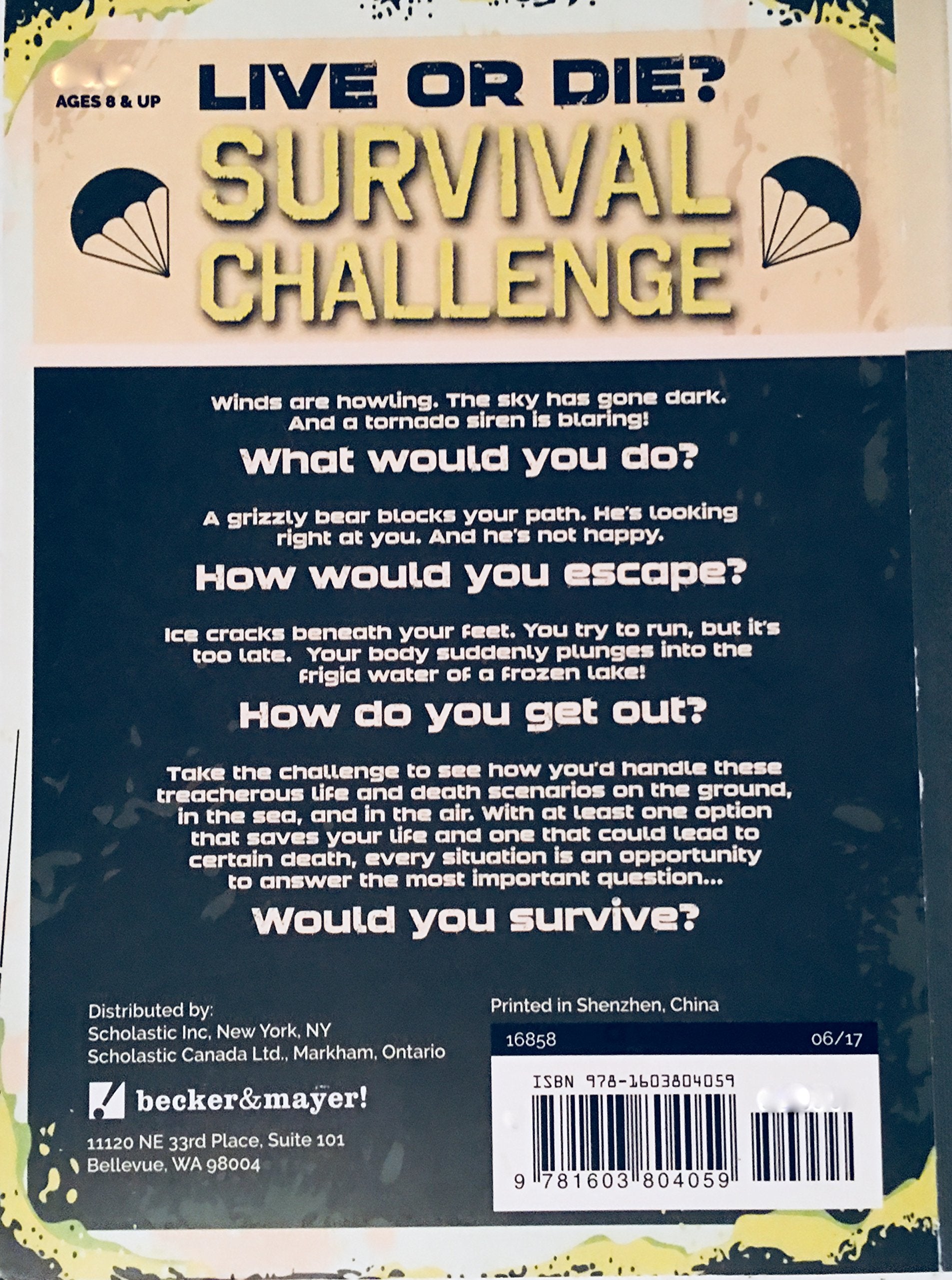 Live or Die? Survival Challenge (with Wristband) used book depot