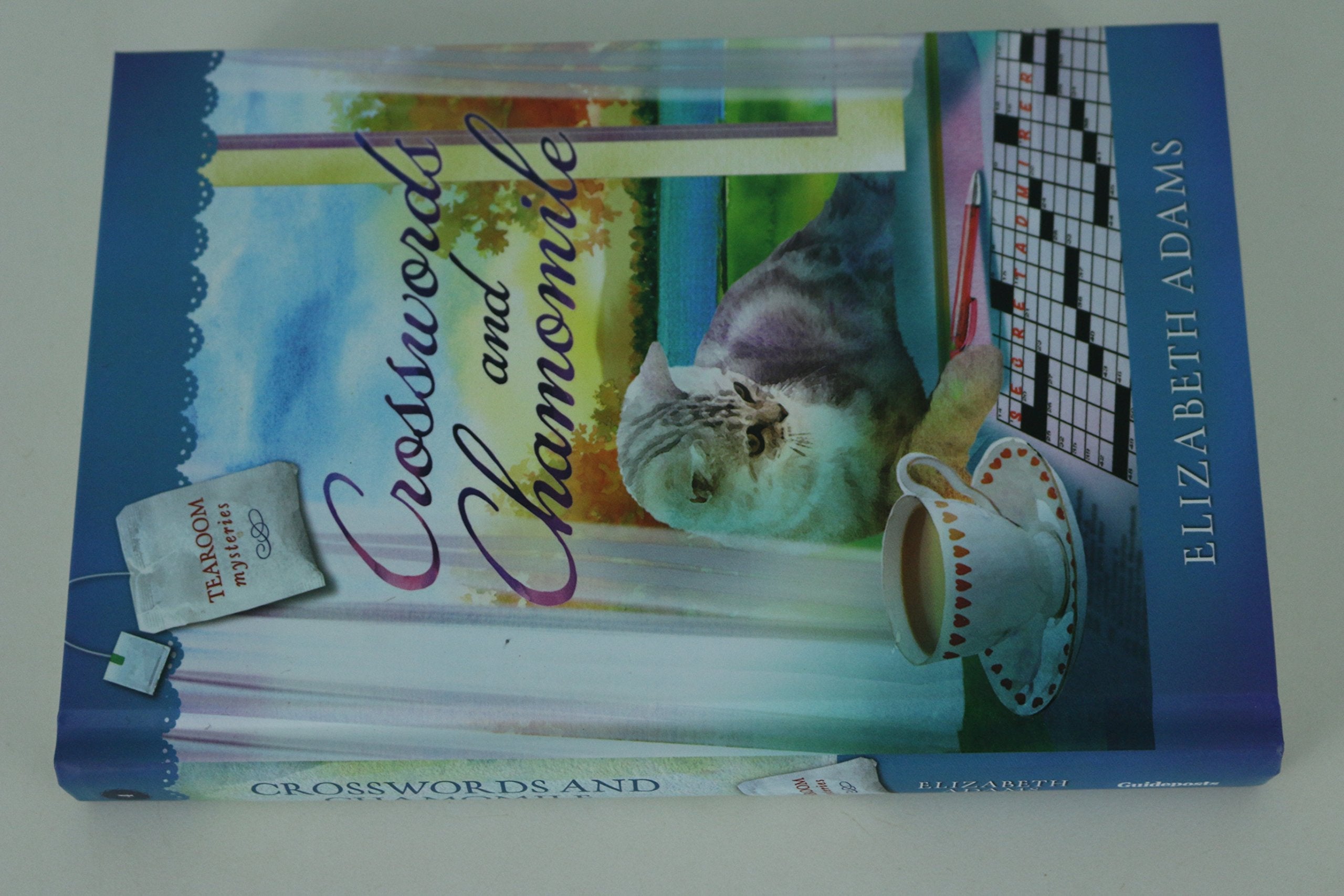 Crosswords and Chamomile by Elizabeth Adams - Guideposts Tearoom Mysteries used book depot