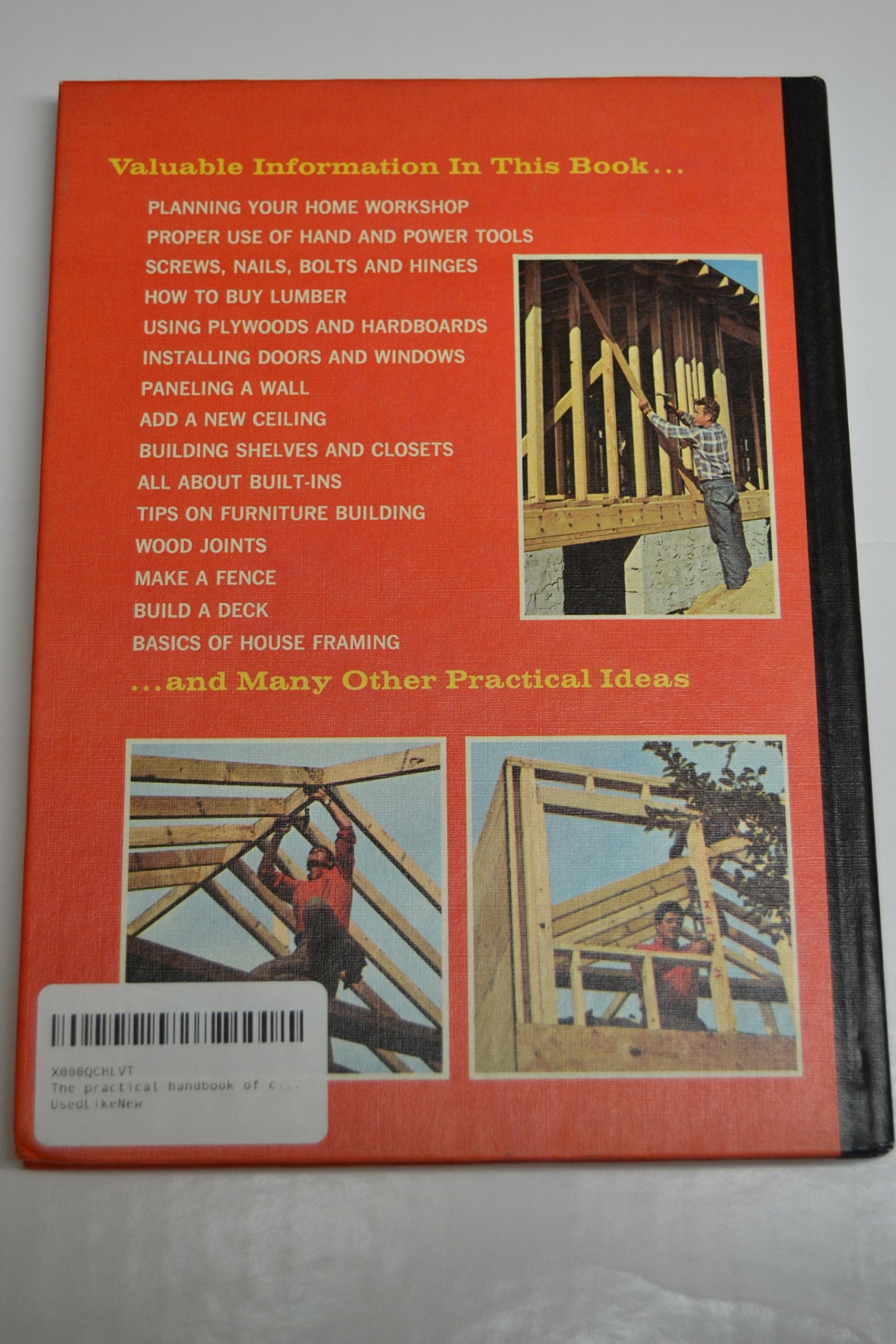 The practical handbook of carpentry, used book depot