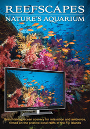 Reefscapes: Nature's Aquarium DVD, nature video of tropical fish and coral reefs filmed in the ocean, for relaxation and ambience used book depot