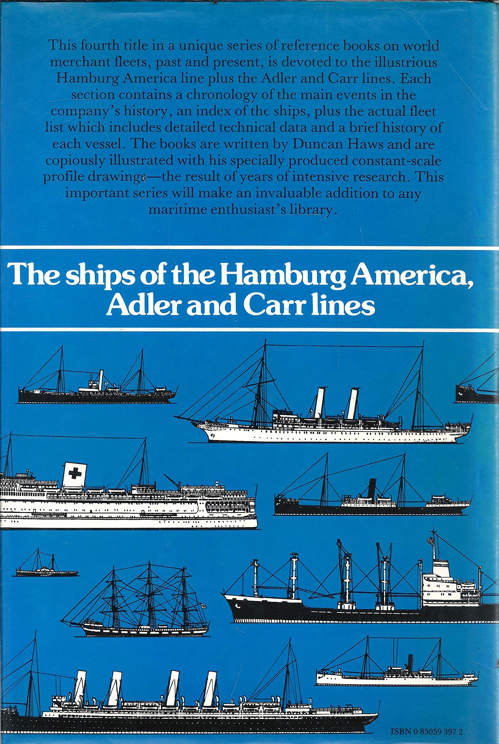 The ships of the Hamburg America, Adler, and Carr lines. (Merchant fleets in profile) used book depot