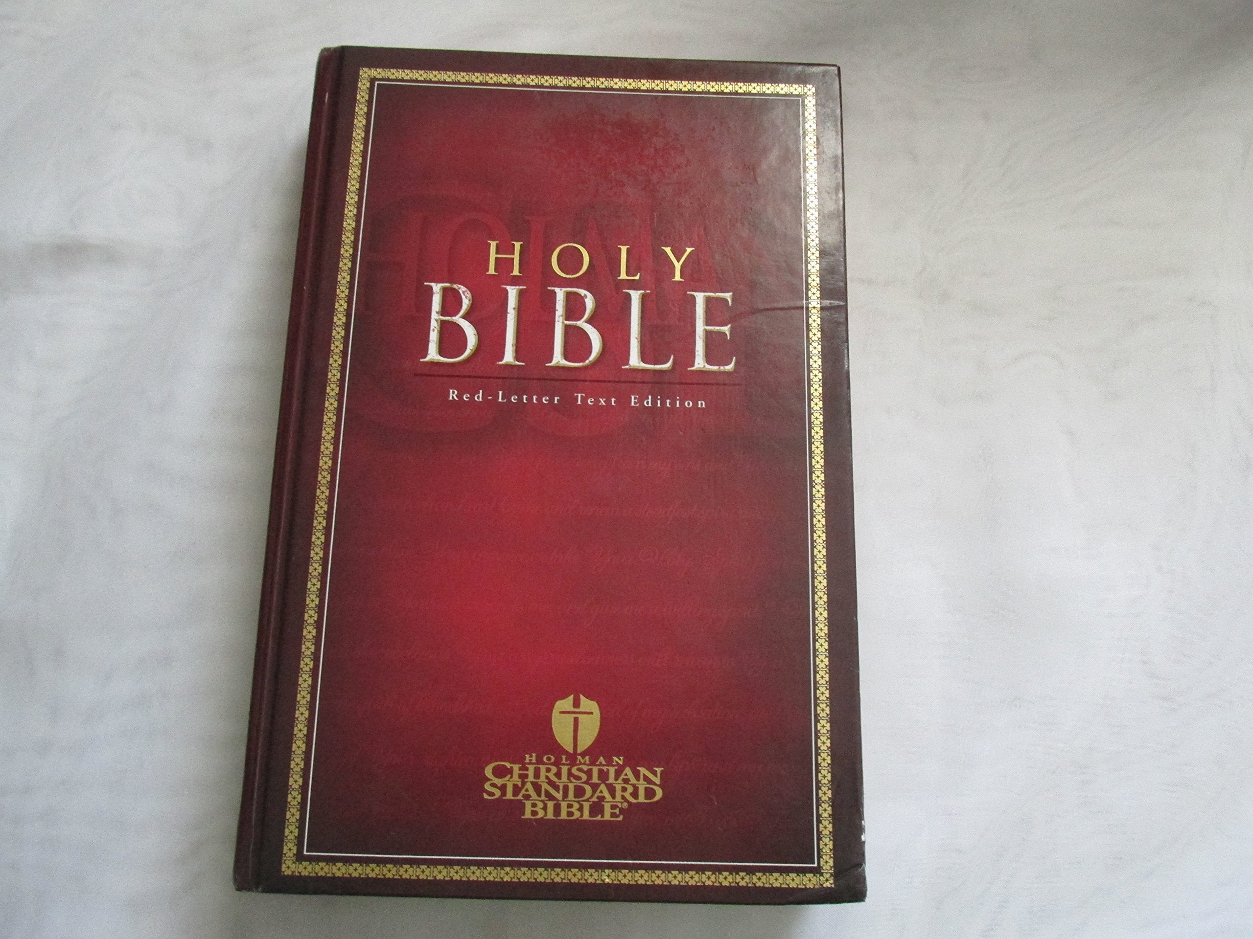 Holy Bible Holman Christian Standard Bible: Red-Letter Text Edition used book depot