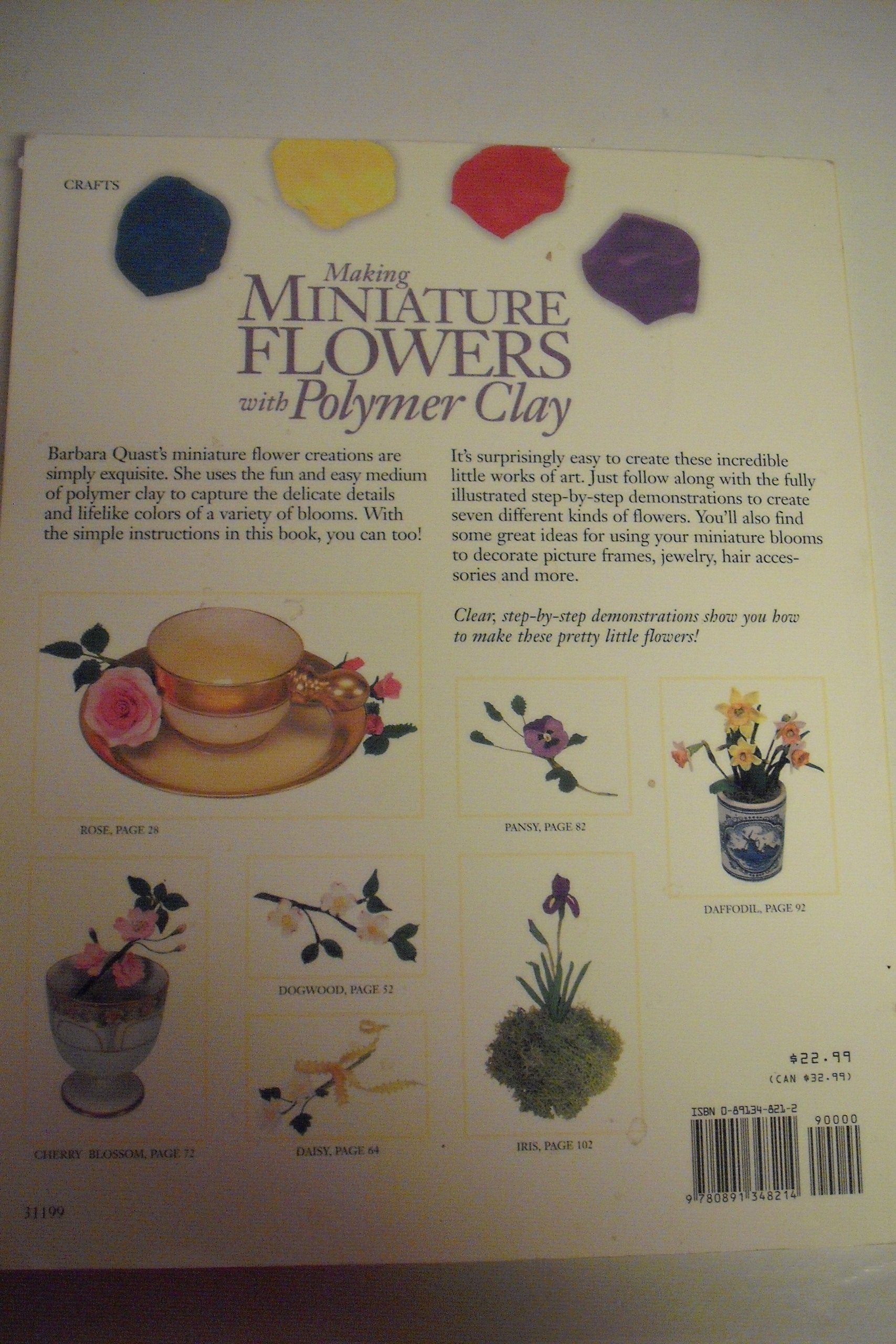 Making Miniature Flowers With Polymer Clay used book depot
