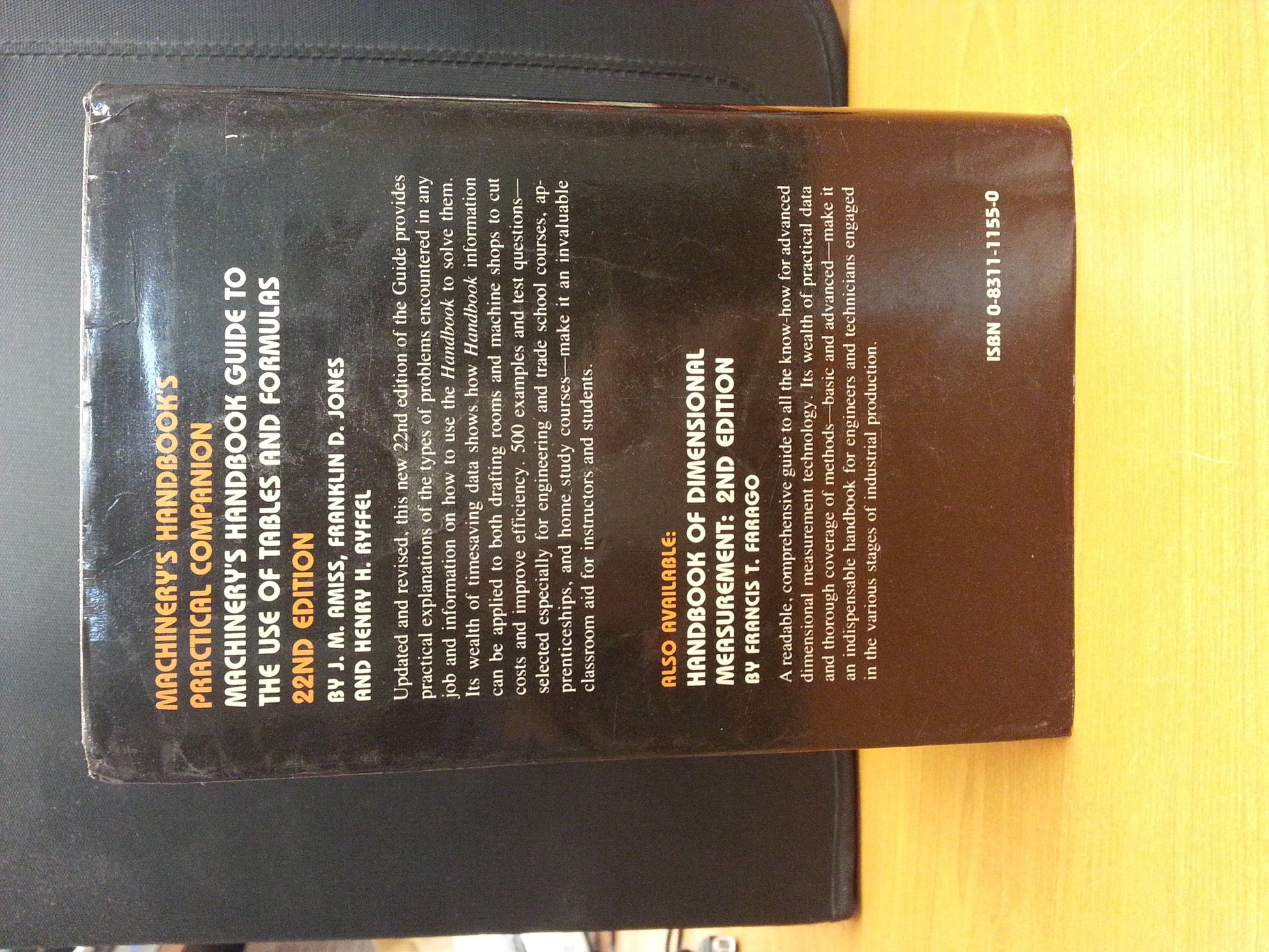 Machinery's Handbook used book depot