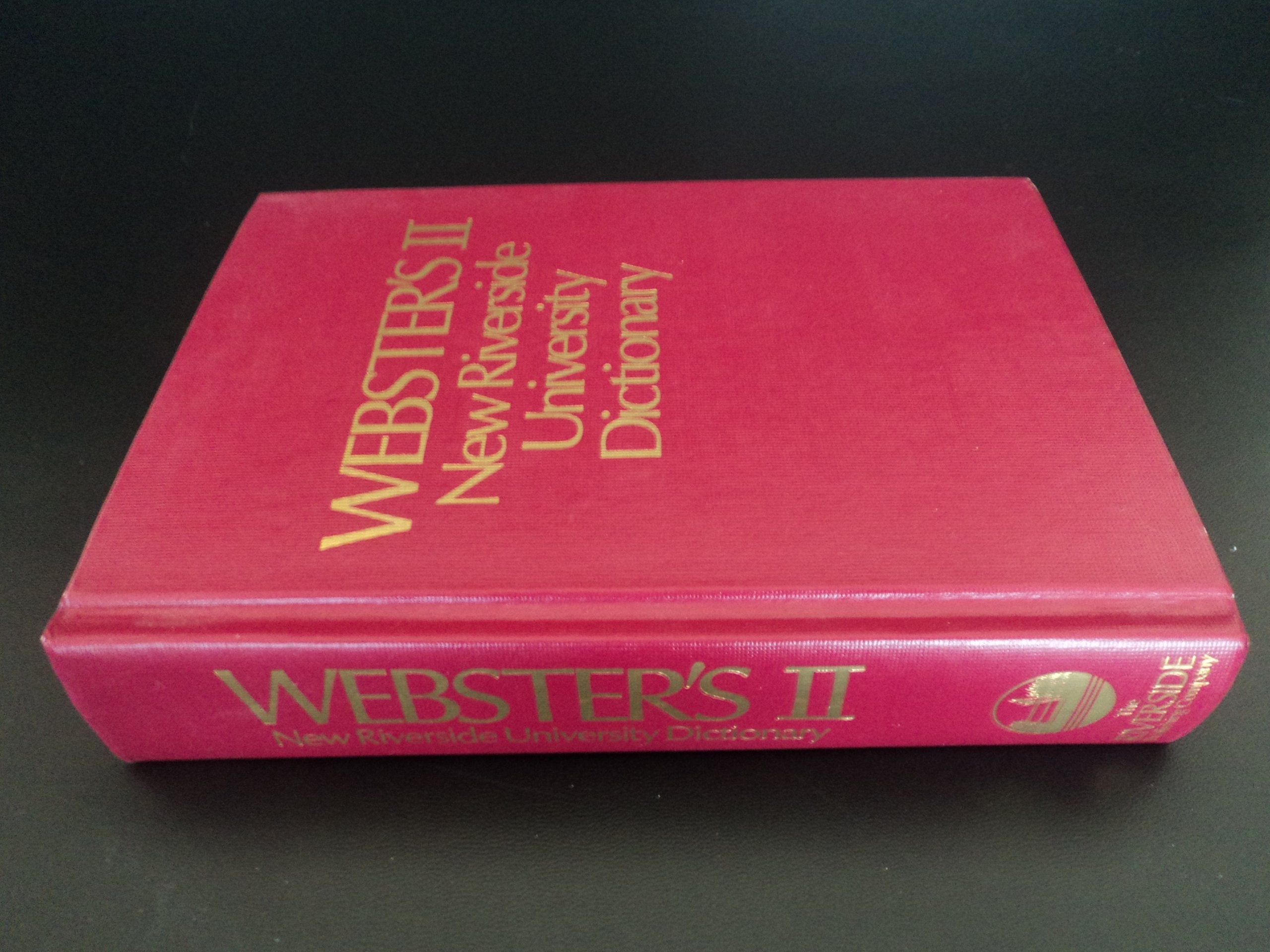 Dic Webster's II New Riverside University Dictionary used book depot