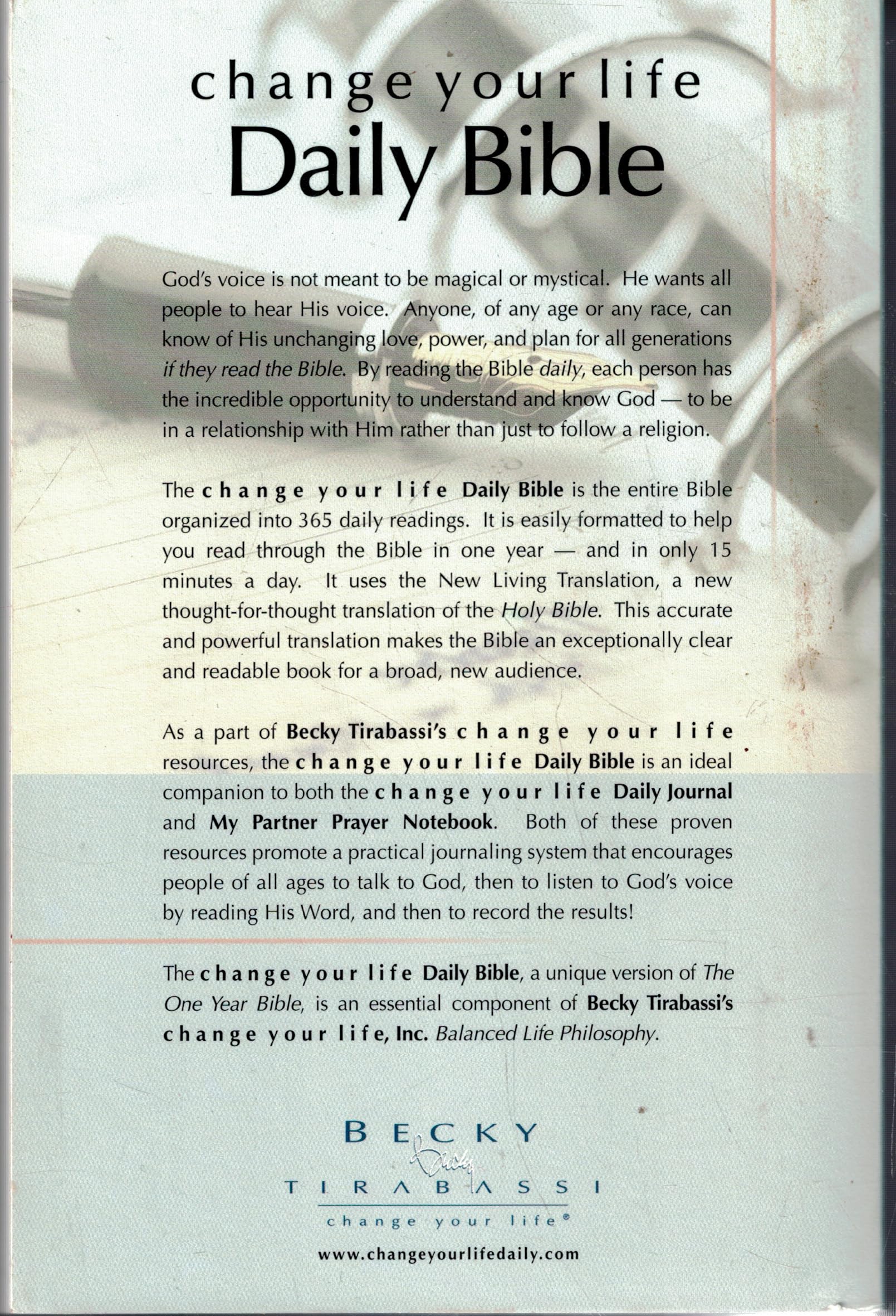 The One Year Bible: NLT1 (New Living Translation) used book depot