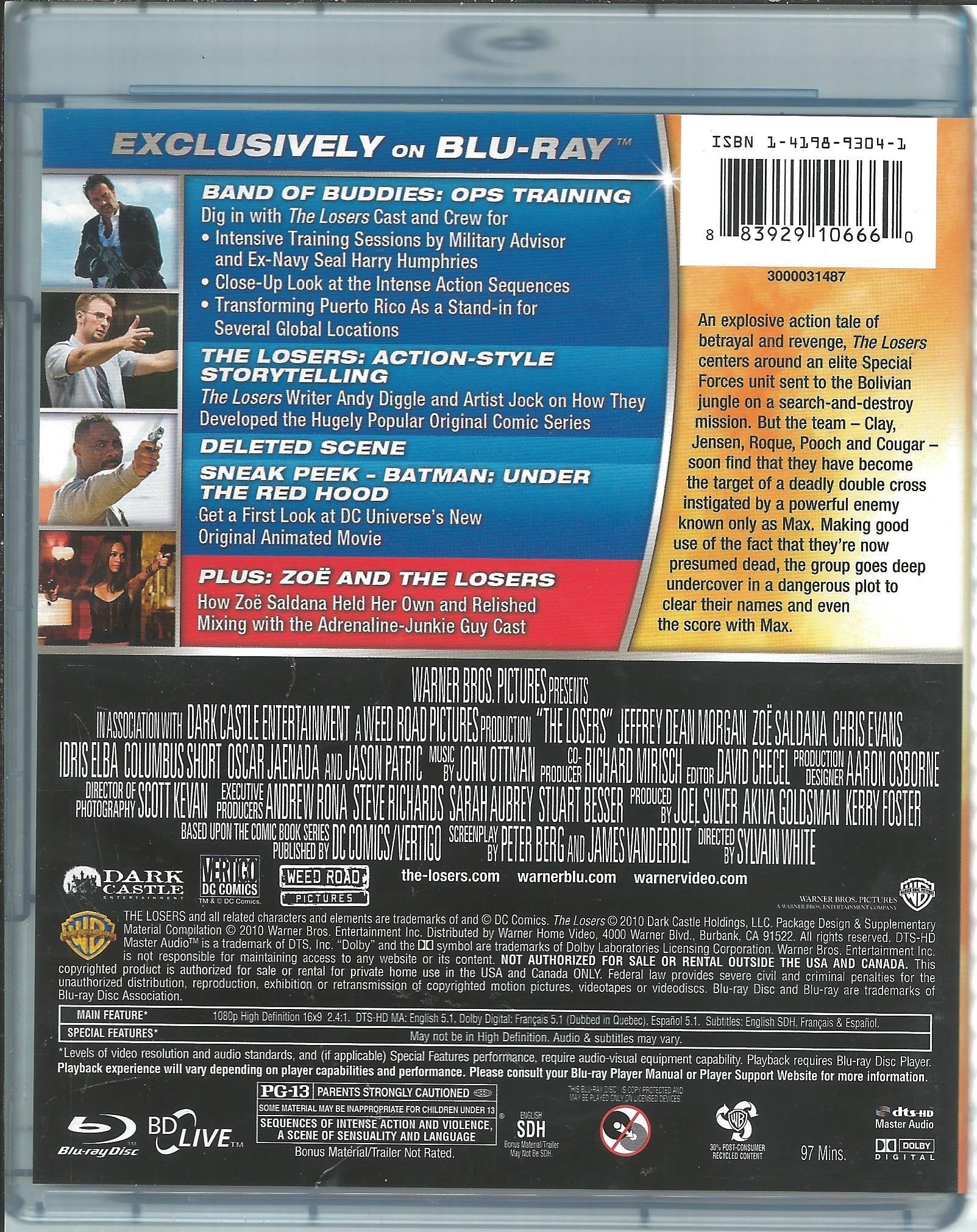 The Losers [Blu-ray] used book depot