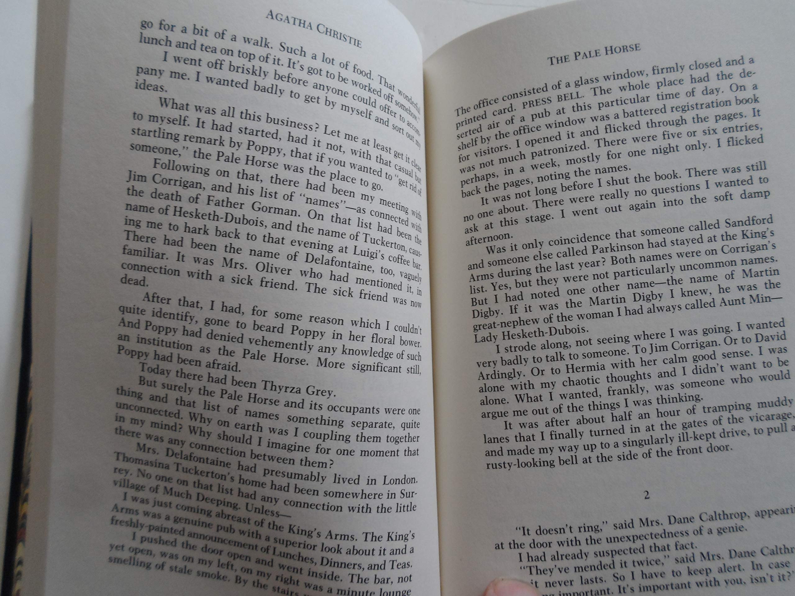 The pale horse (The Agatha Christie mystery collection) used book depot