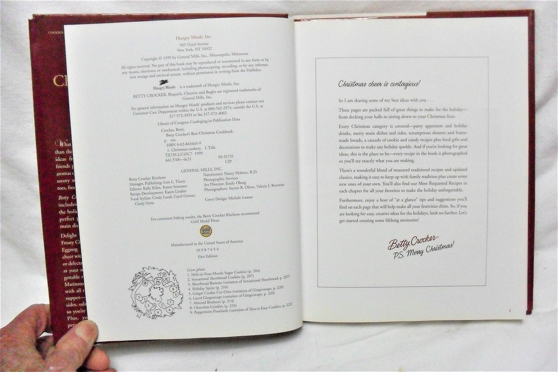 Betty Crocker's Best Christmas Cookbook used book depot