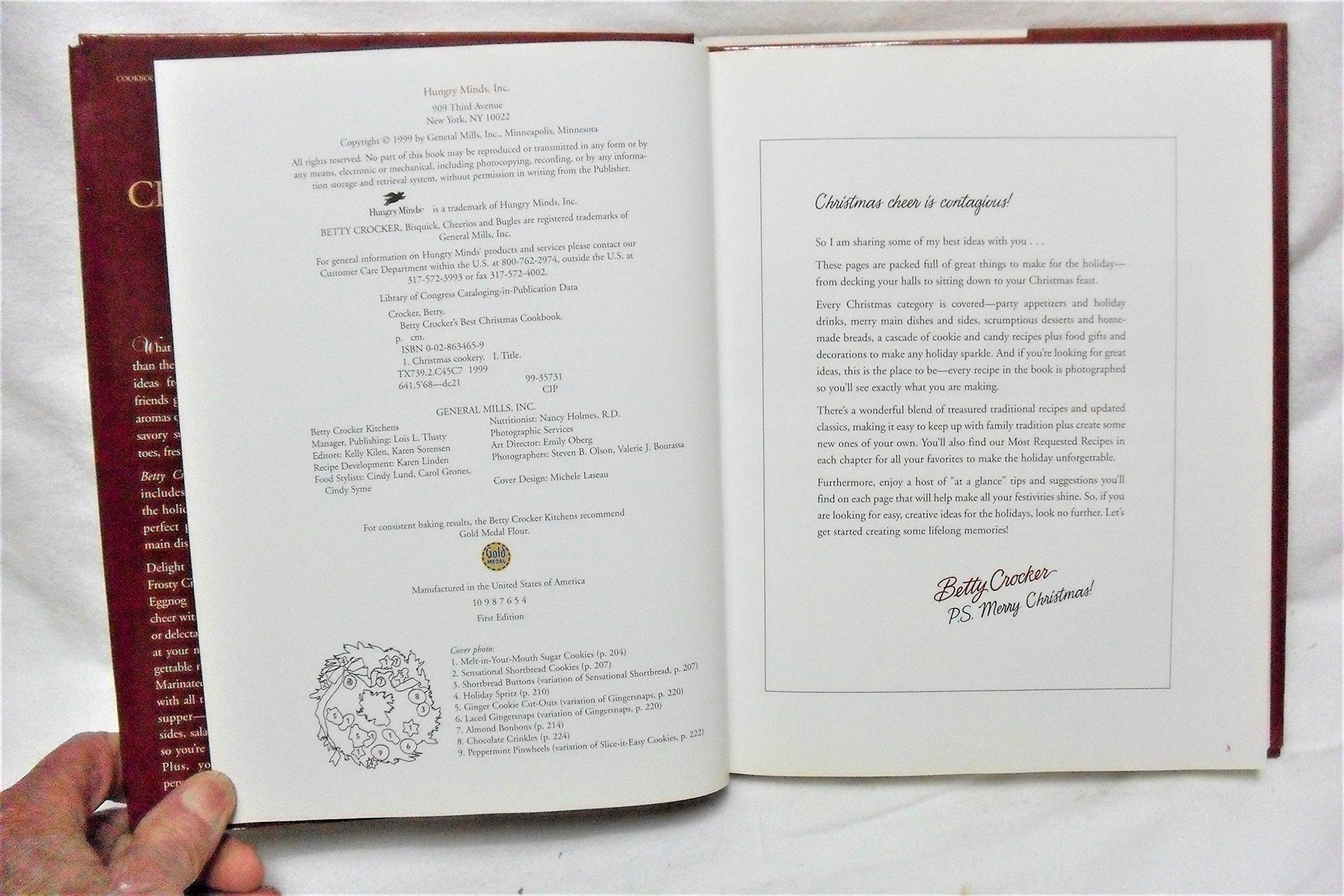 Betty Crocker's Best Christmas Cookbook used book depot