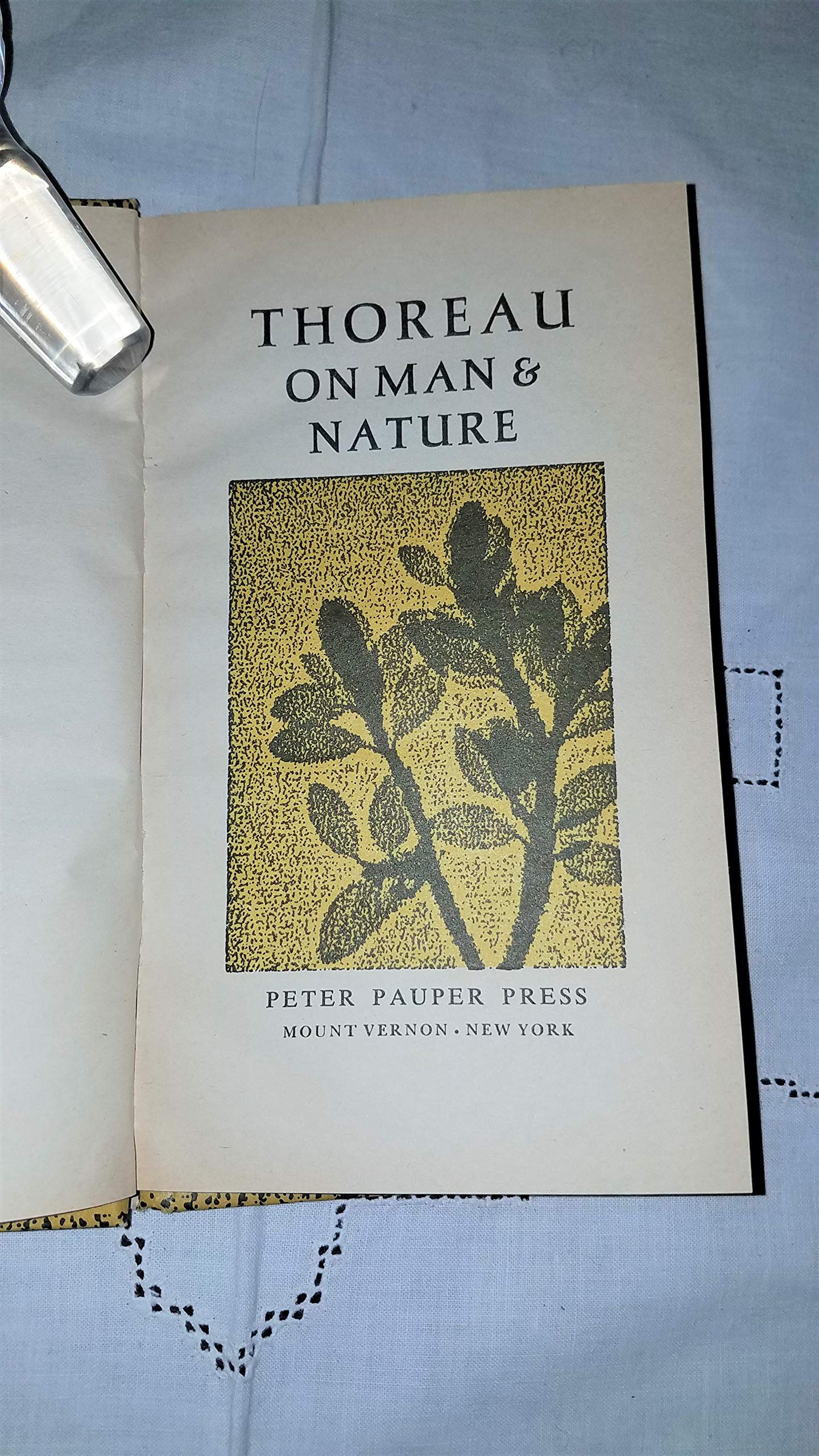 Thoreau on Man & Nature used book depot