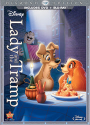 Lady and the Tramp (Diamond Edition Two-Disc Blu-ray/DVD Combo in DVD Packaging) used book depot