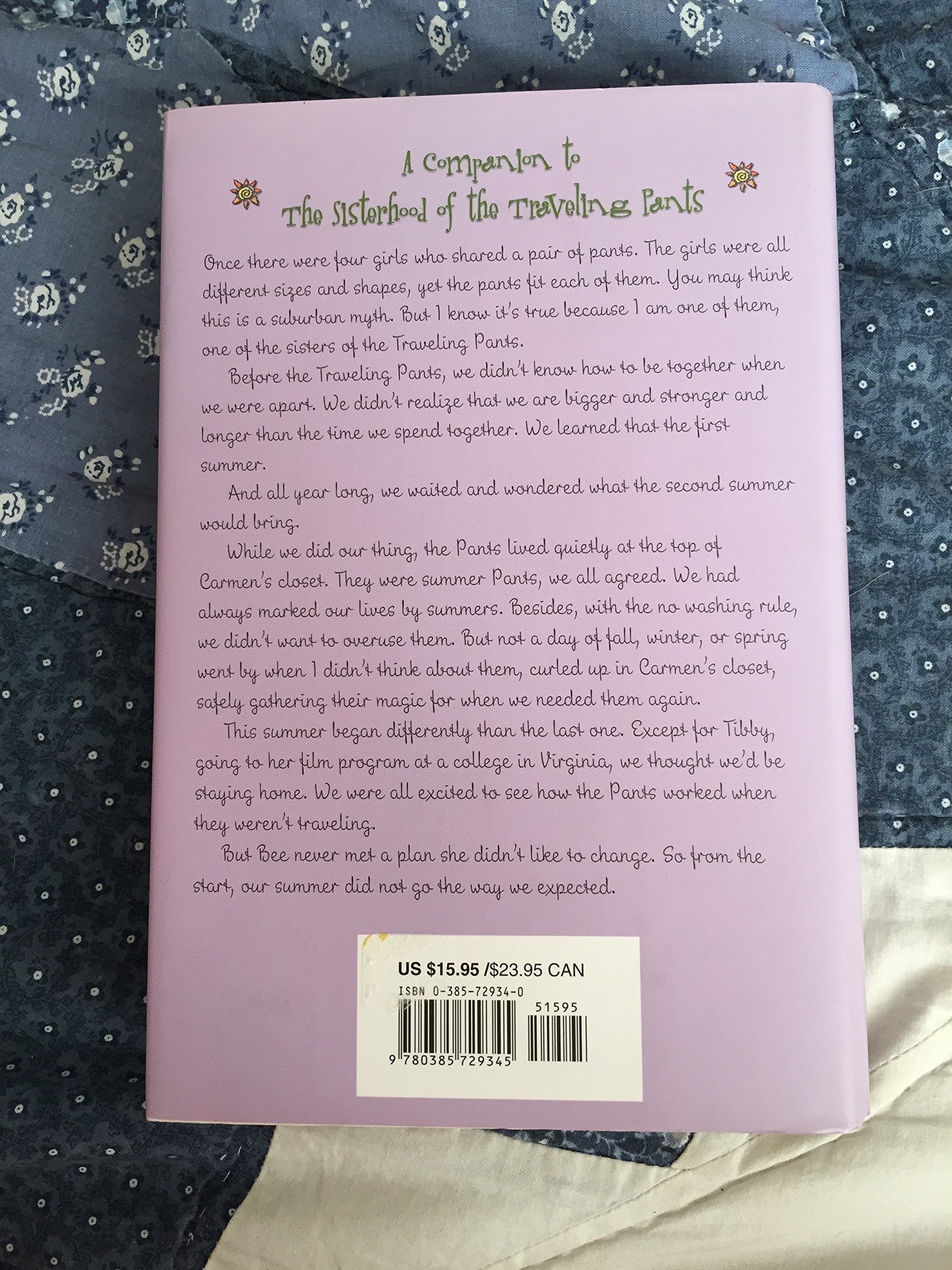 The Second Summer of the Sisterhood (Sisterhood of the Traveling Pants, Book 2) used book depot