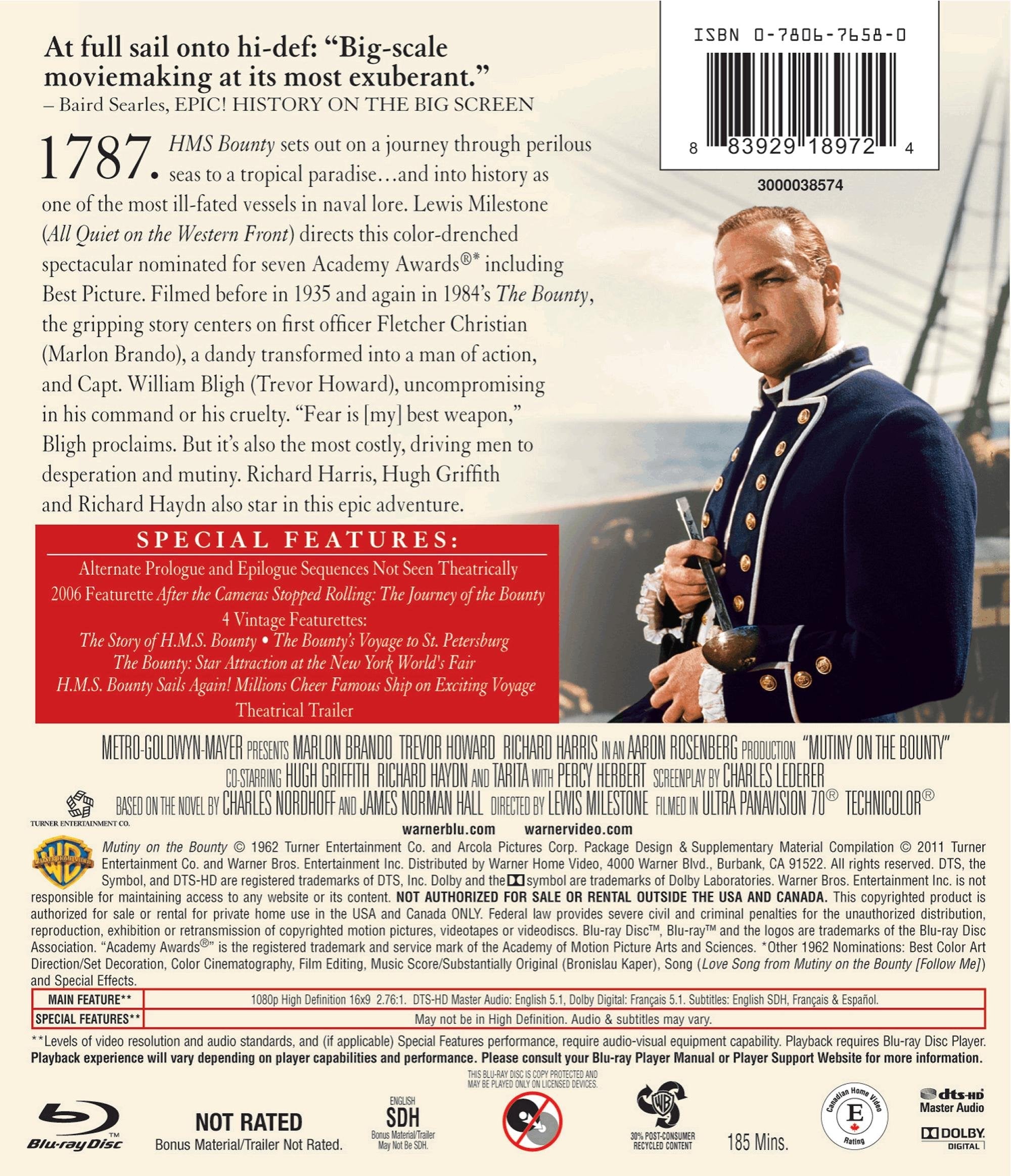 Mutiny on the Bounty [Blu-ray] used book depot