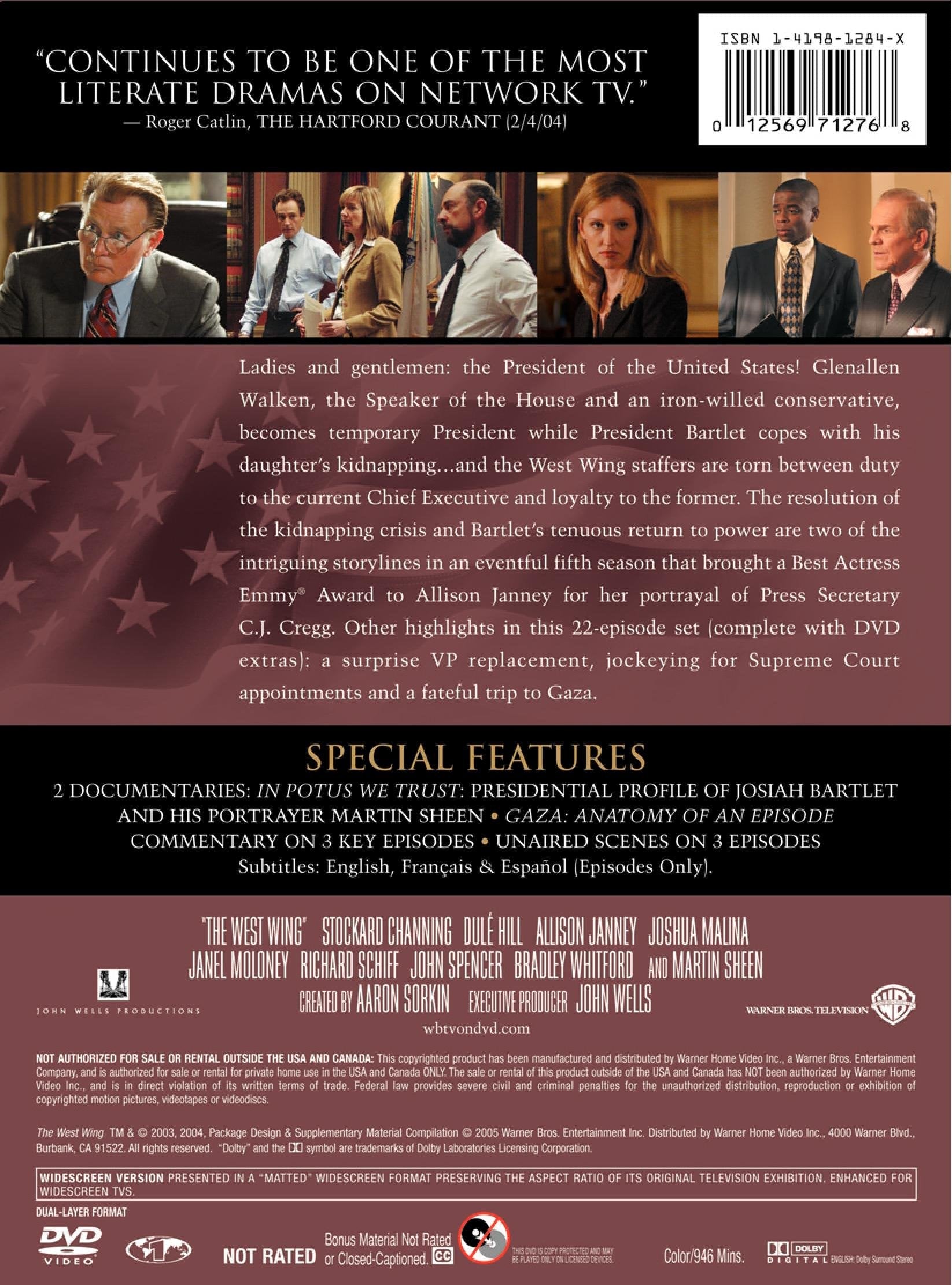 The West Wing: Season 5 used book depot