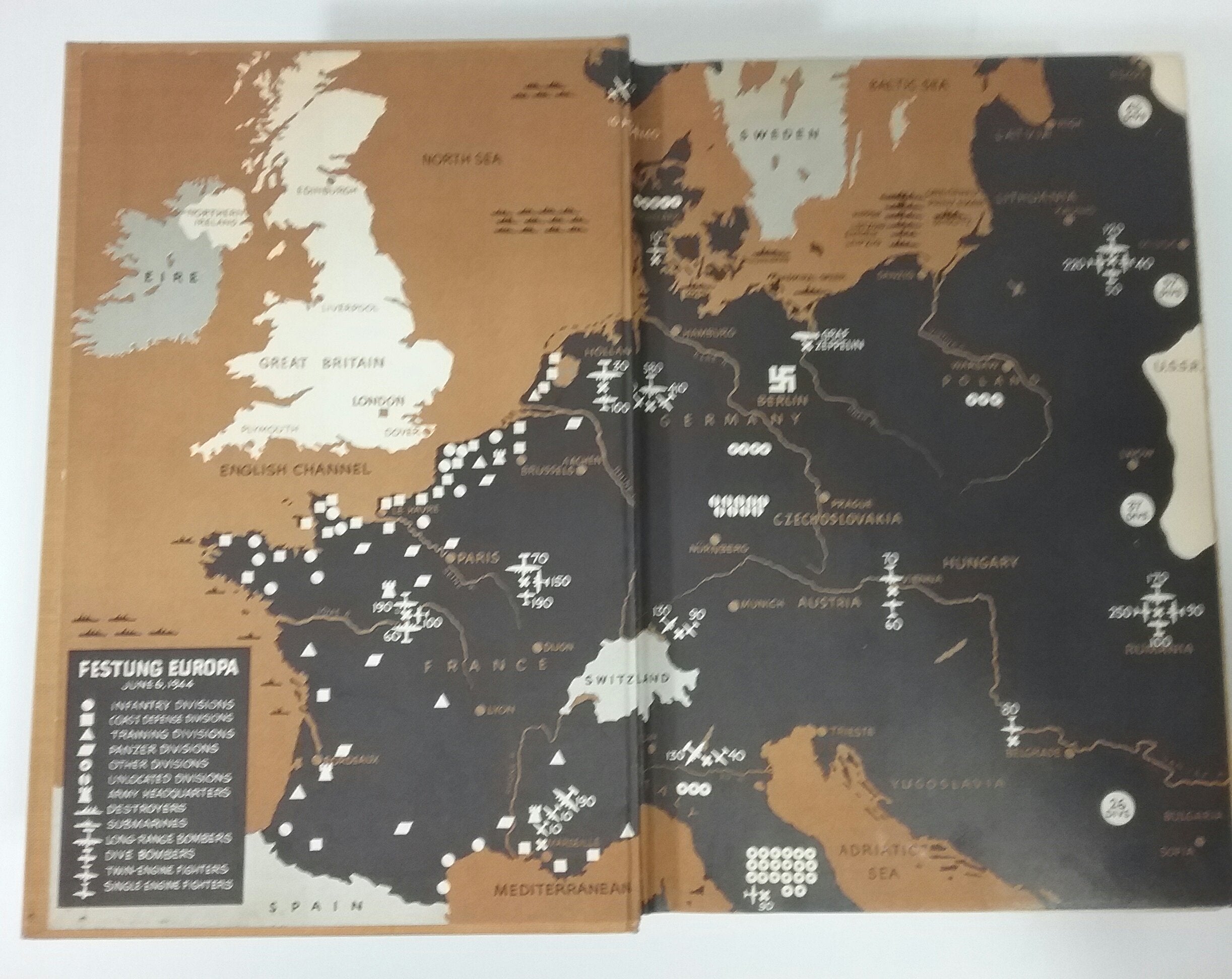 CRUSADE IN EUROPE. (Hardcover) A personal account of World War II. Popular Edition used book depot