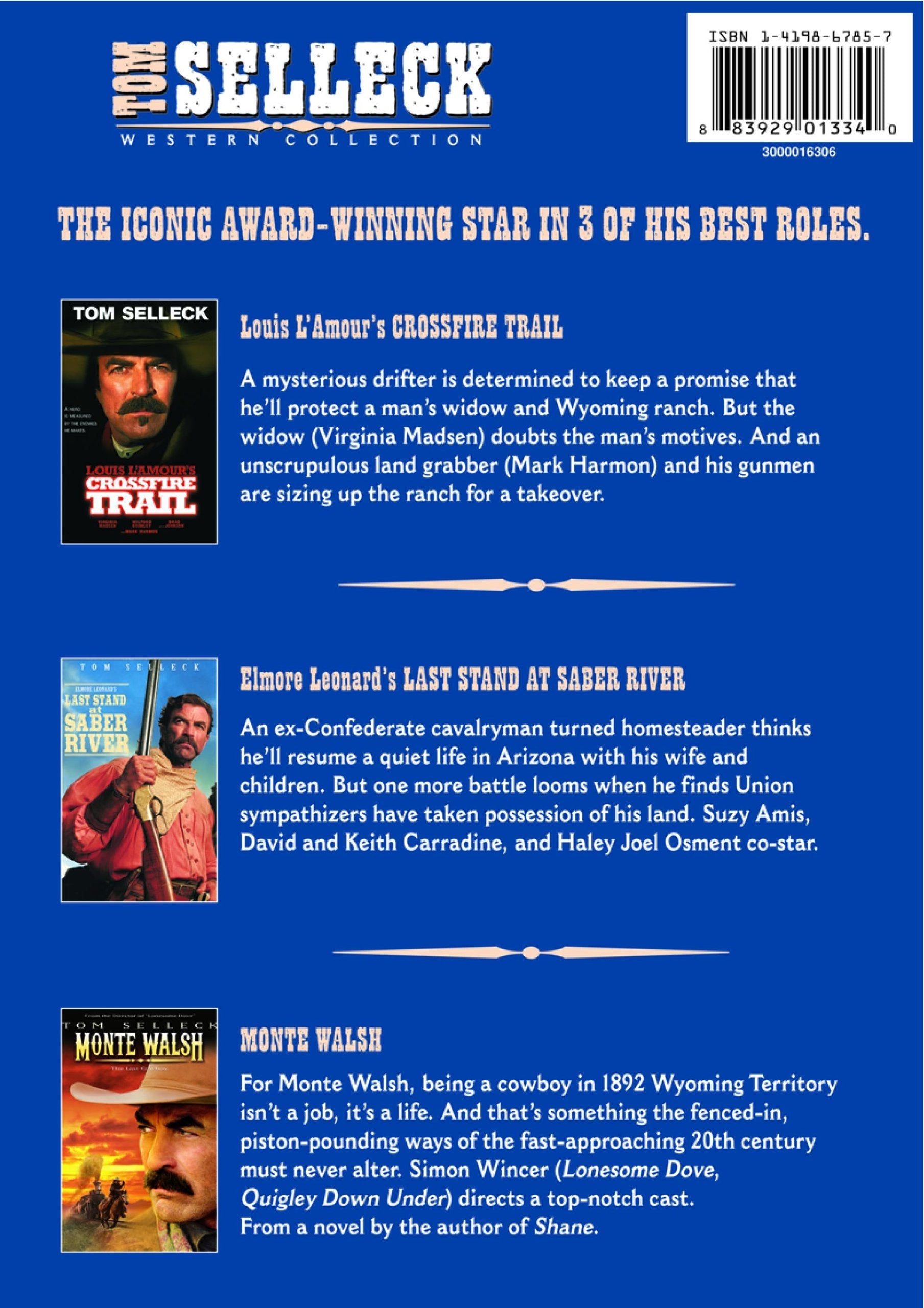 The Tom Selleck Western Collection (DVD Box Set) used book depot