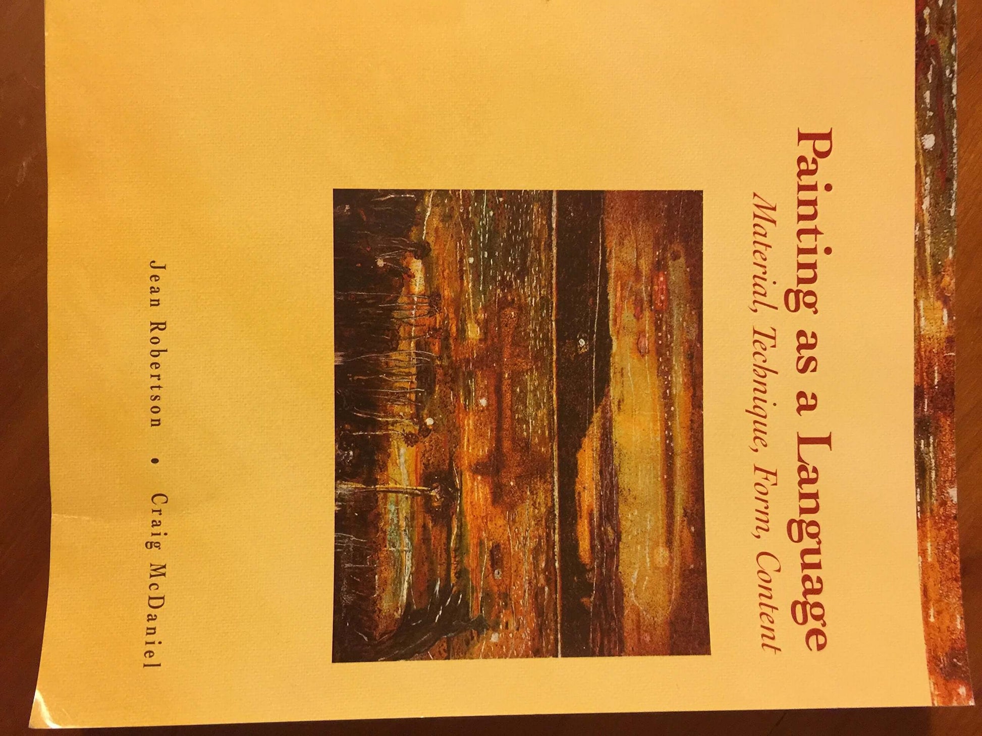 Painting as a Language: Material, Technique, Form, Content used book depot