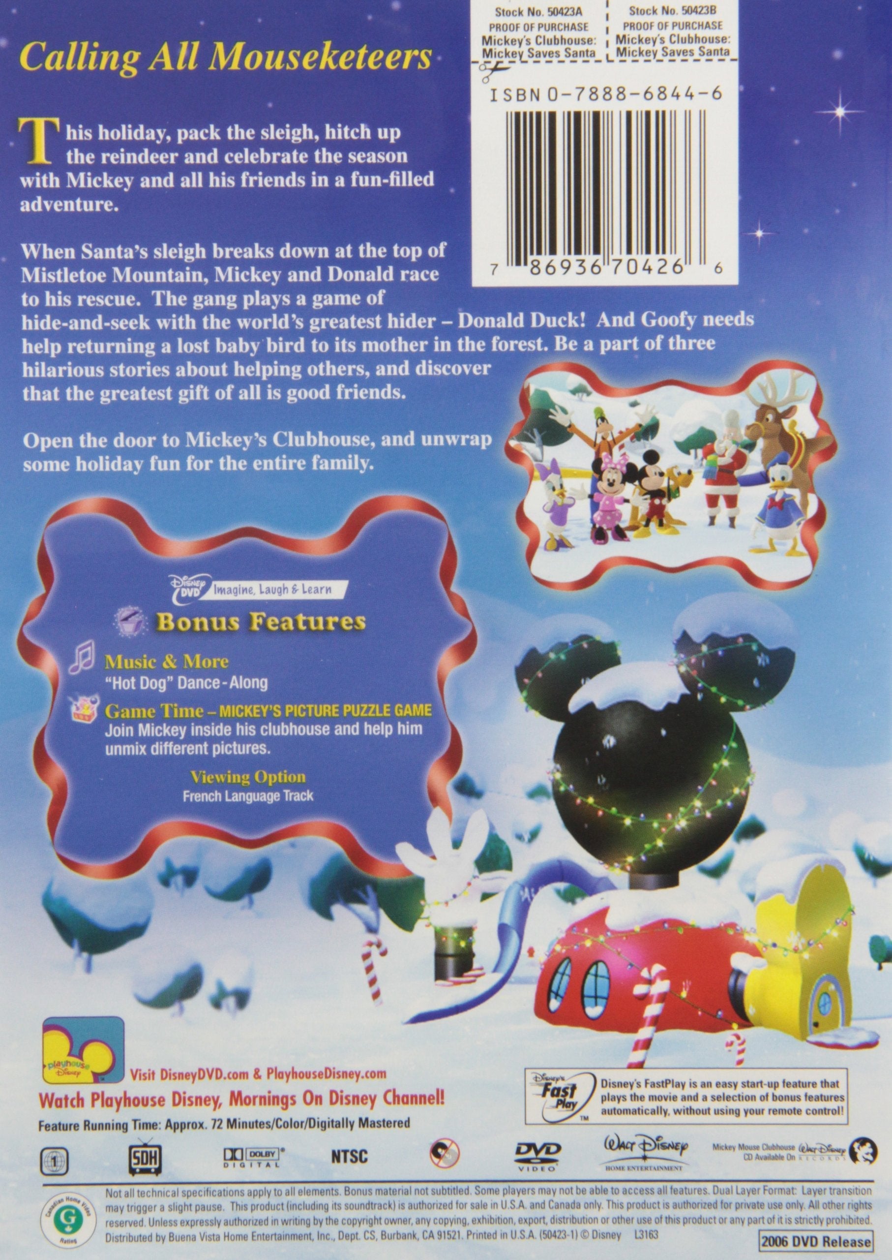 Mickey Mouse Clubhouse - Mickey Saves Santa used book depot