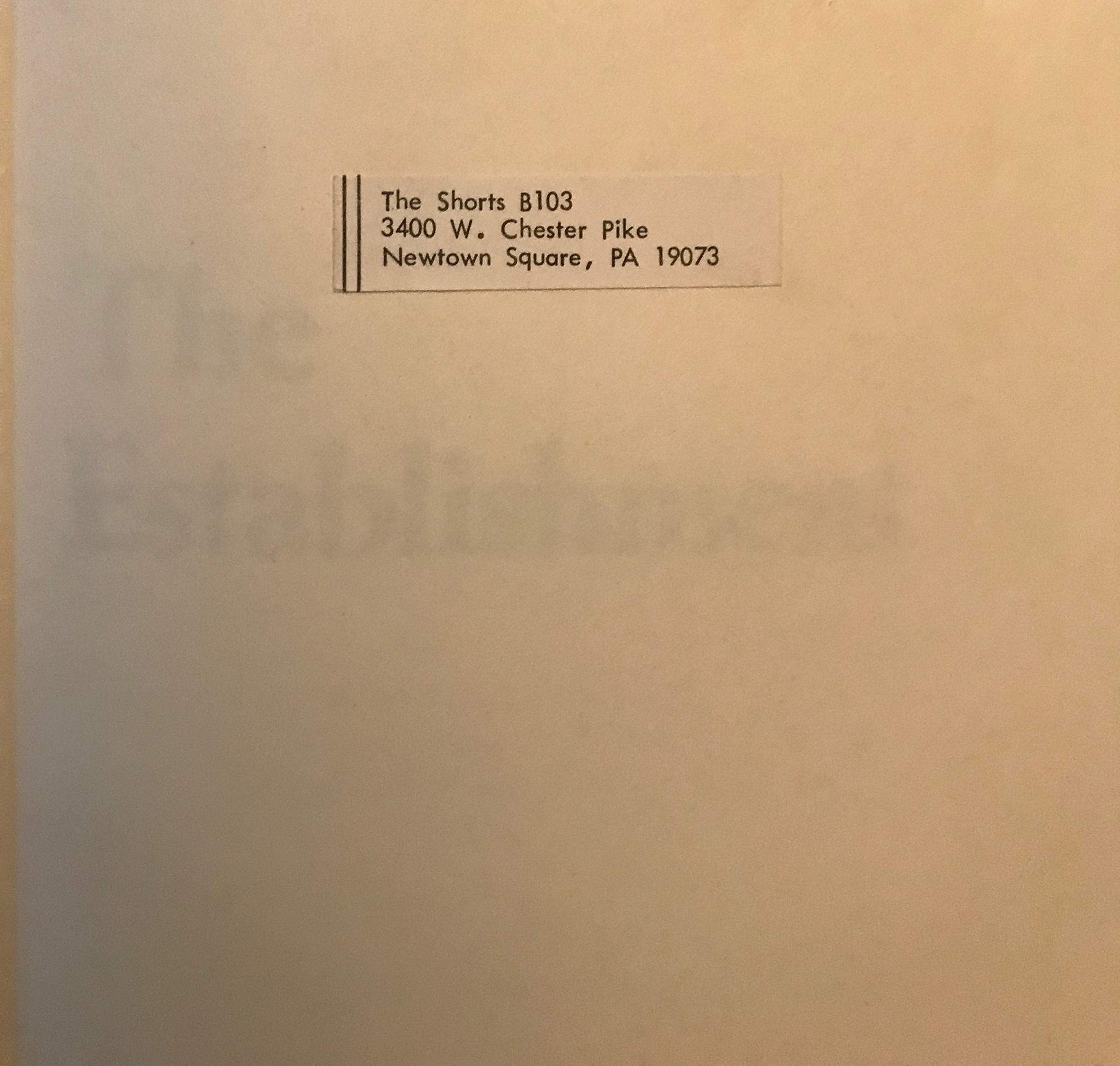 The Establishment used book depot