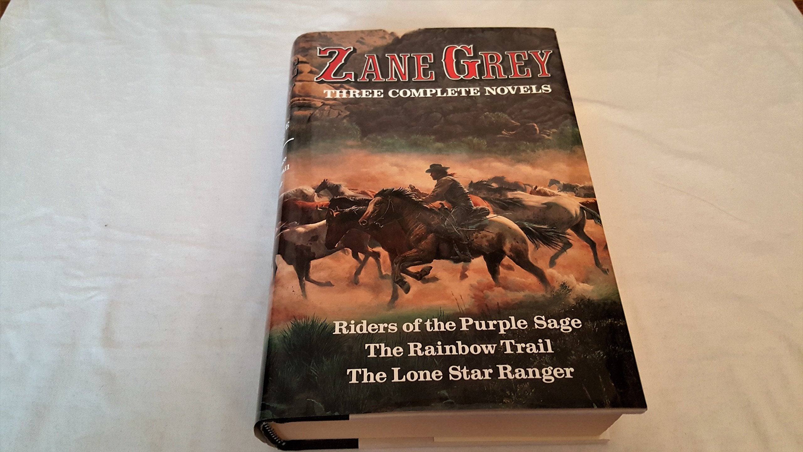 Zane Grey: Three Complete Novels: Riders of the Purple Sage, The Rainbow Trail, & The Lone Star Ranger used book depot