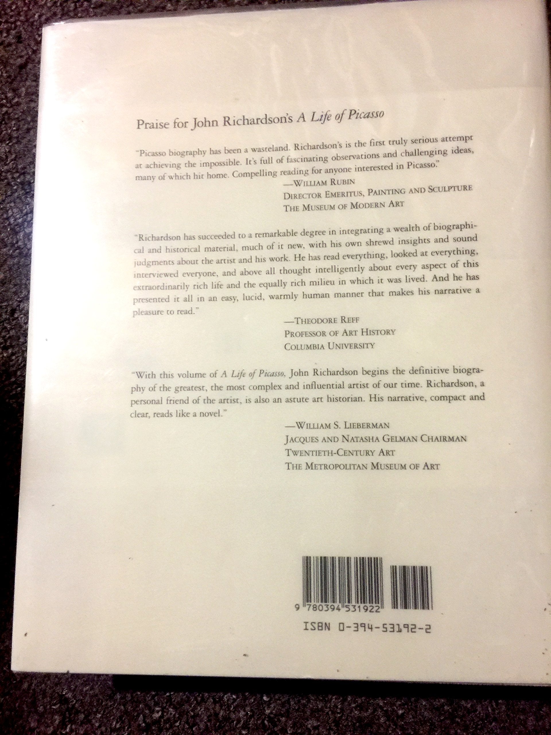 A Life of Picasso, Volume I: 1881-1906 used book depot