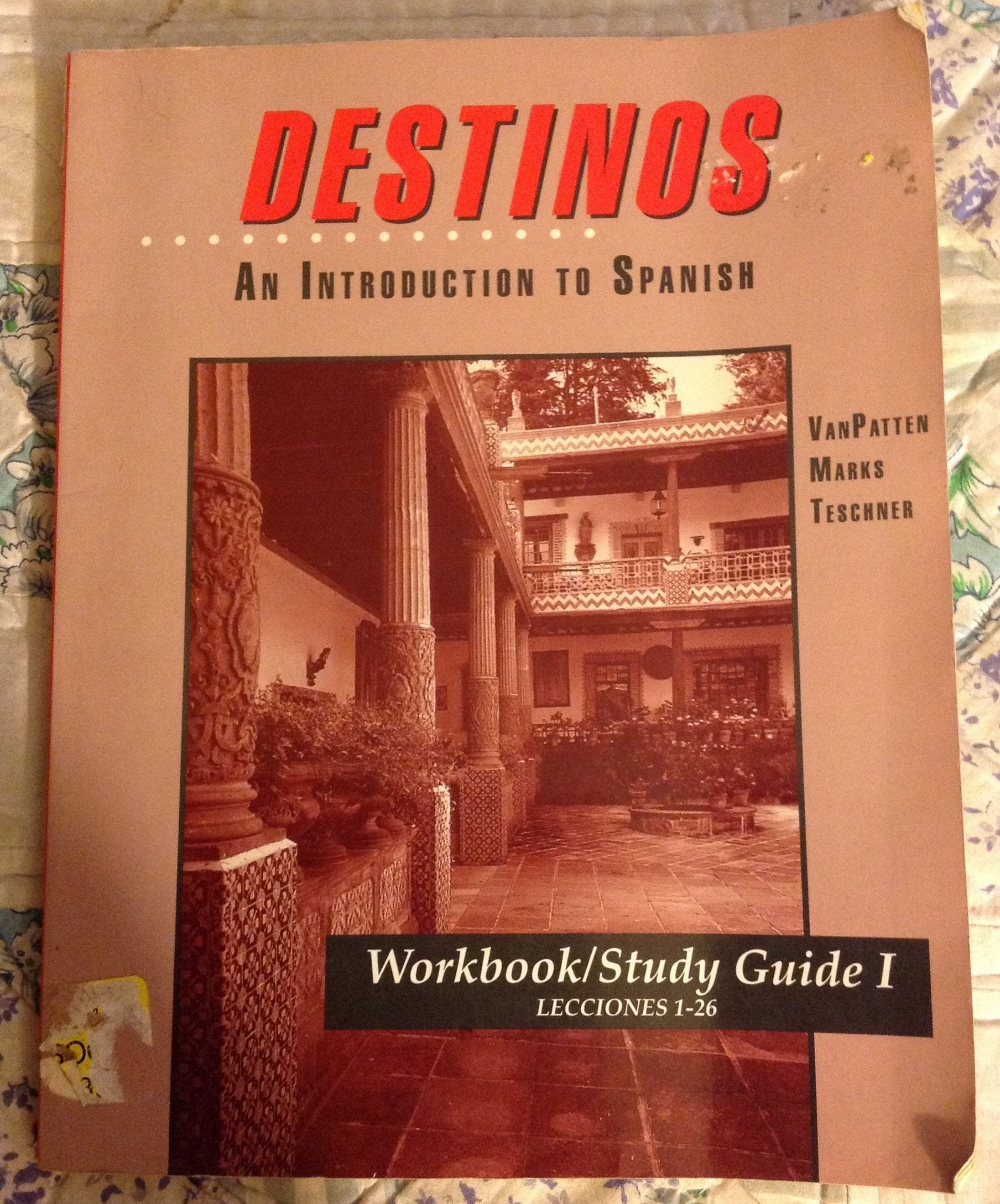 Workbook/Study Guide I (Lessons 1-26) to accompany Destinos: An Introduction to Spanish used book depot