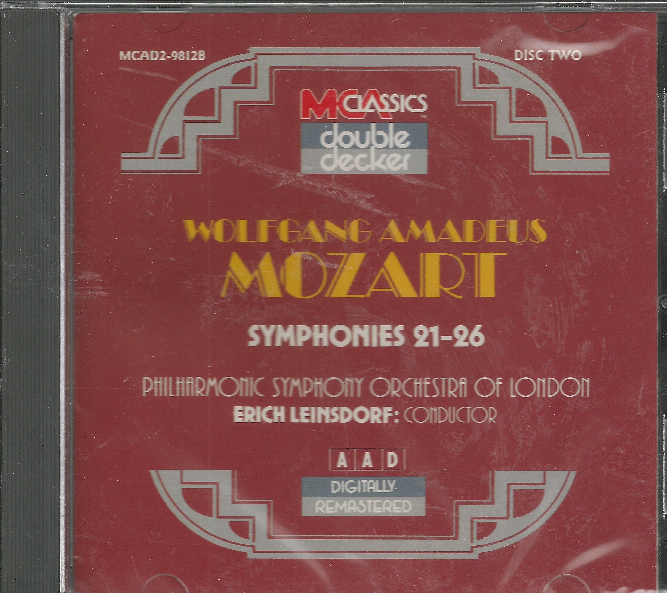 Wolfgang Amadeus Mozart: Symphony Nos. 16-20 / Symphony Nos. 21-26 used book depot