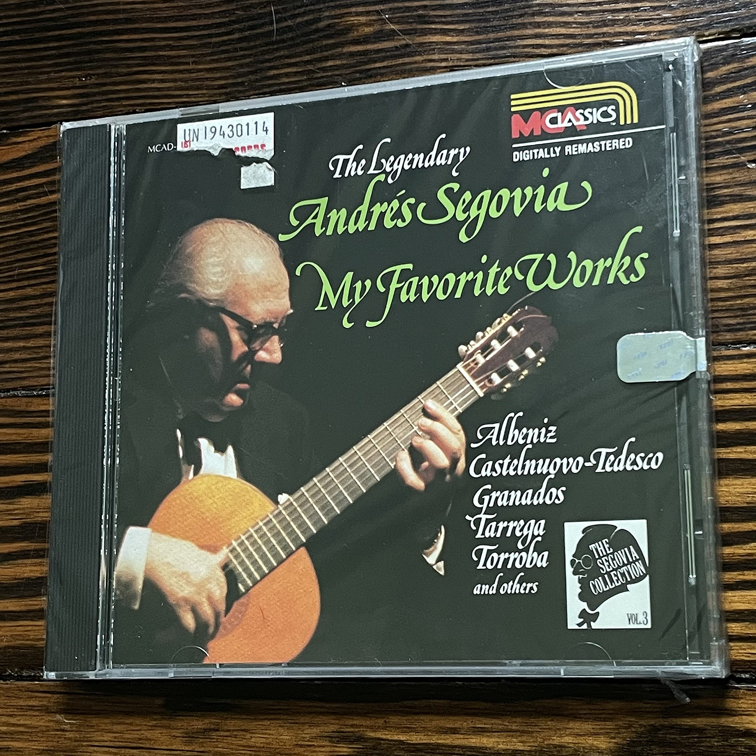 The Legendary Andrés Segovia: My Favorite Works used book depot