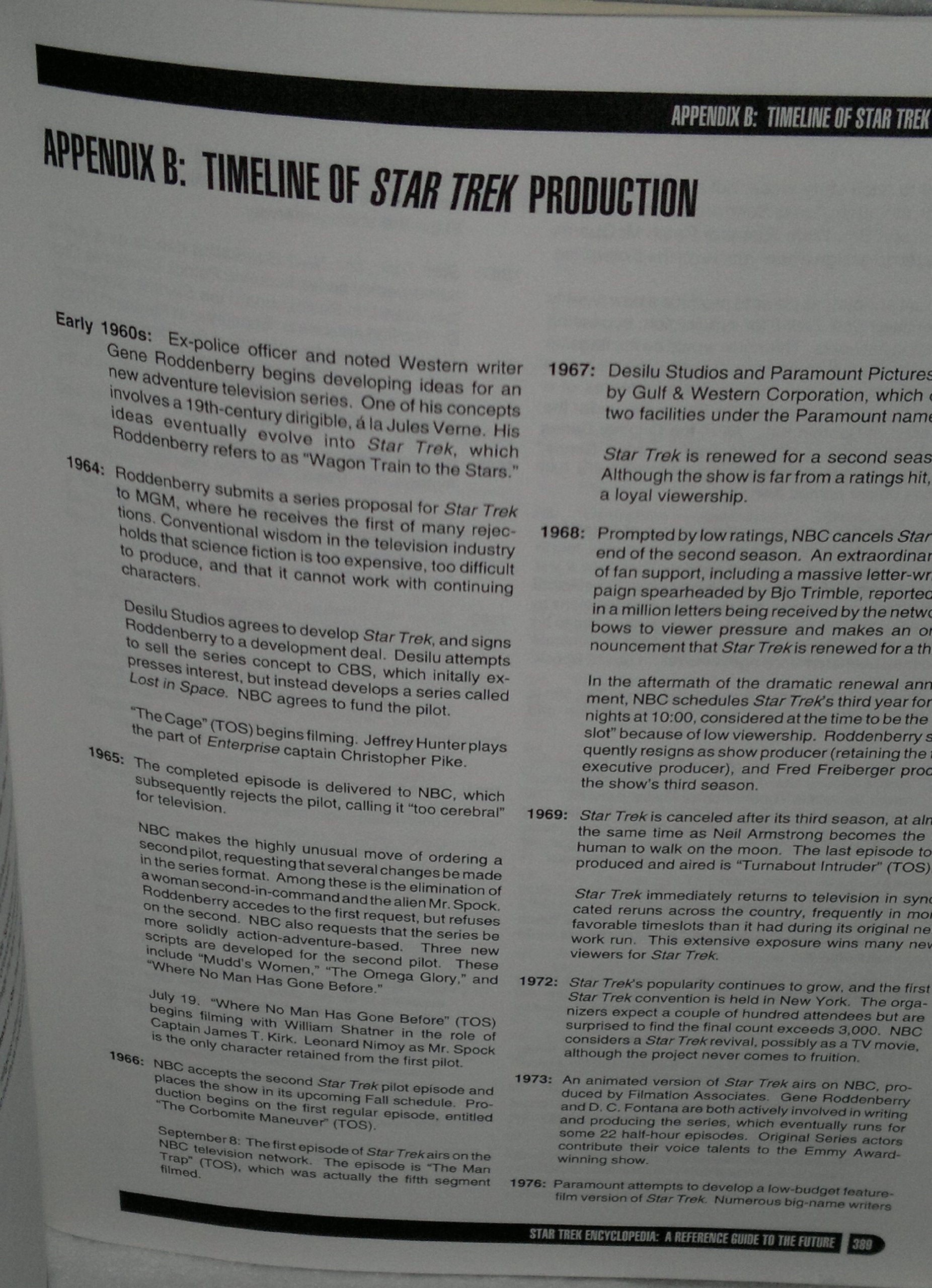 The Star Trek Encyclopedia used book depot