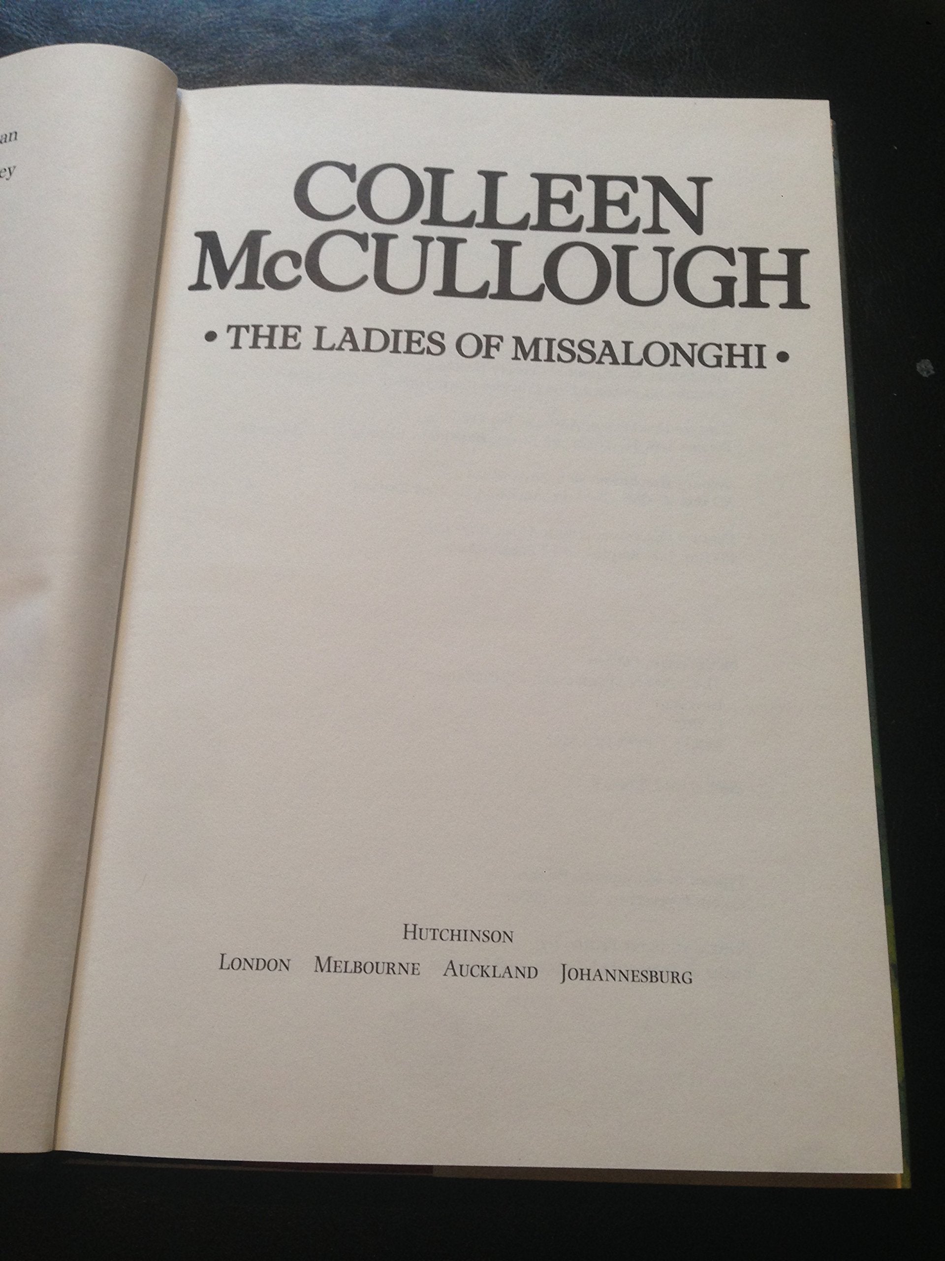 The Ladies of Missalonghi (Harper Short Novel Series) used book depot