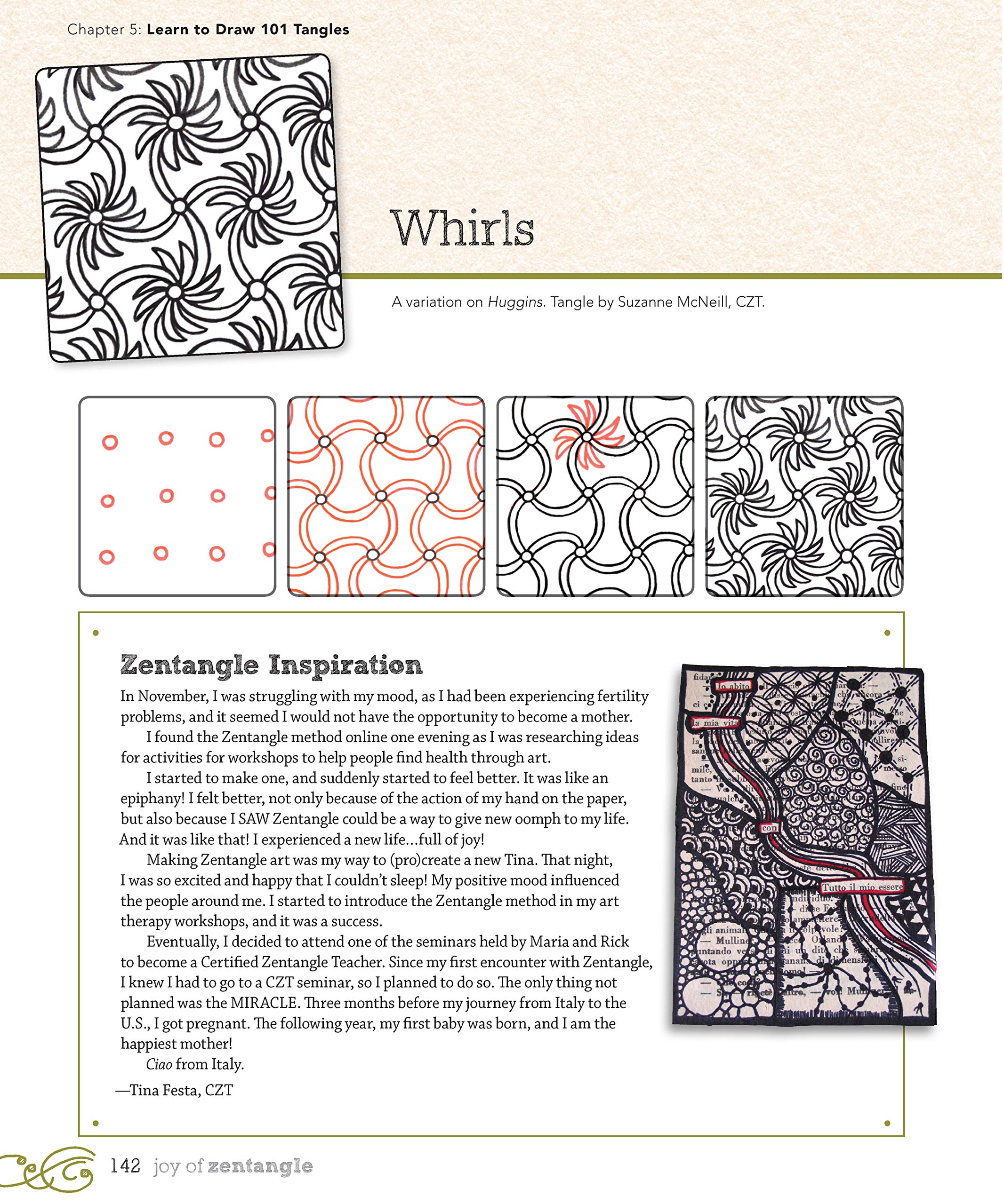Joy of Zentangle: Drawing Your Way to Increased Creativity, Focus, and Well-Being (Design Originals) Instructions for 101 Tangle Patterns from CZTs Suzanne McNeill, Sandy Steen Bartholomew, & used book depot