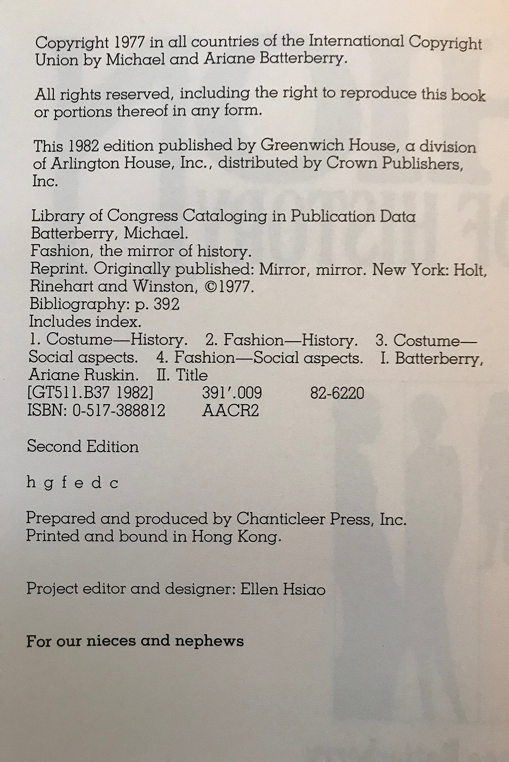 Fashion: The Mirror of History used book depot