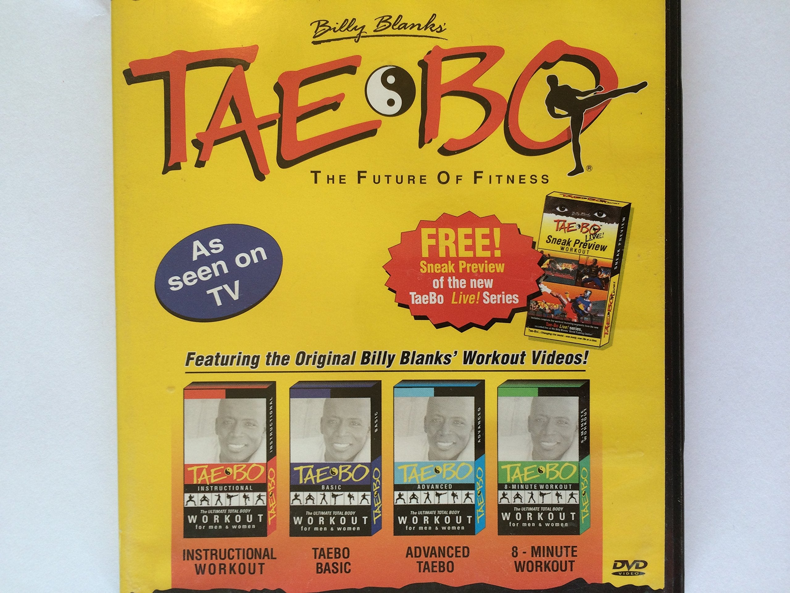 Billy Blanks' Tae-Bo - Instructional Workout, Basic, Advanced, 8-Minute Workout [DVD] used book depot