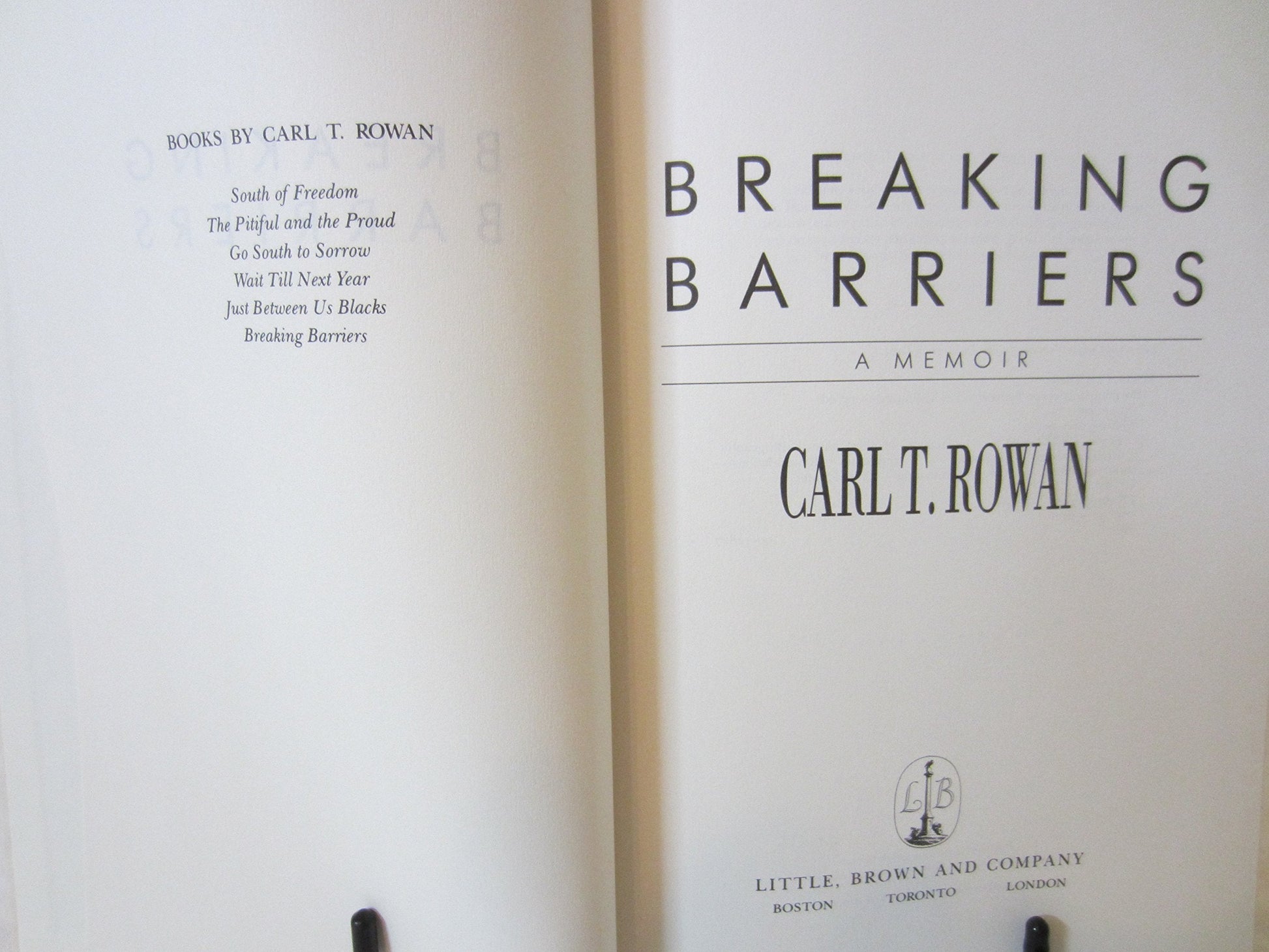 Breaking Barriers: A Memoir used book depot