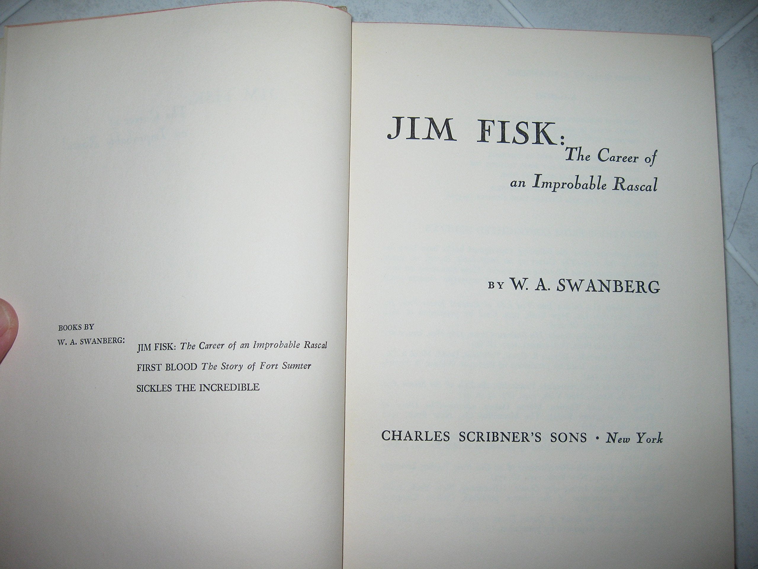 Jim Fisk;: The career of an improbable rascal