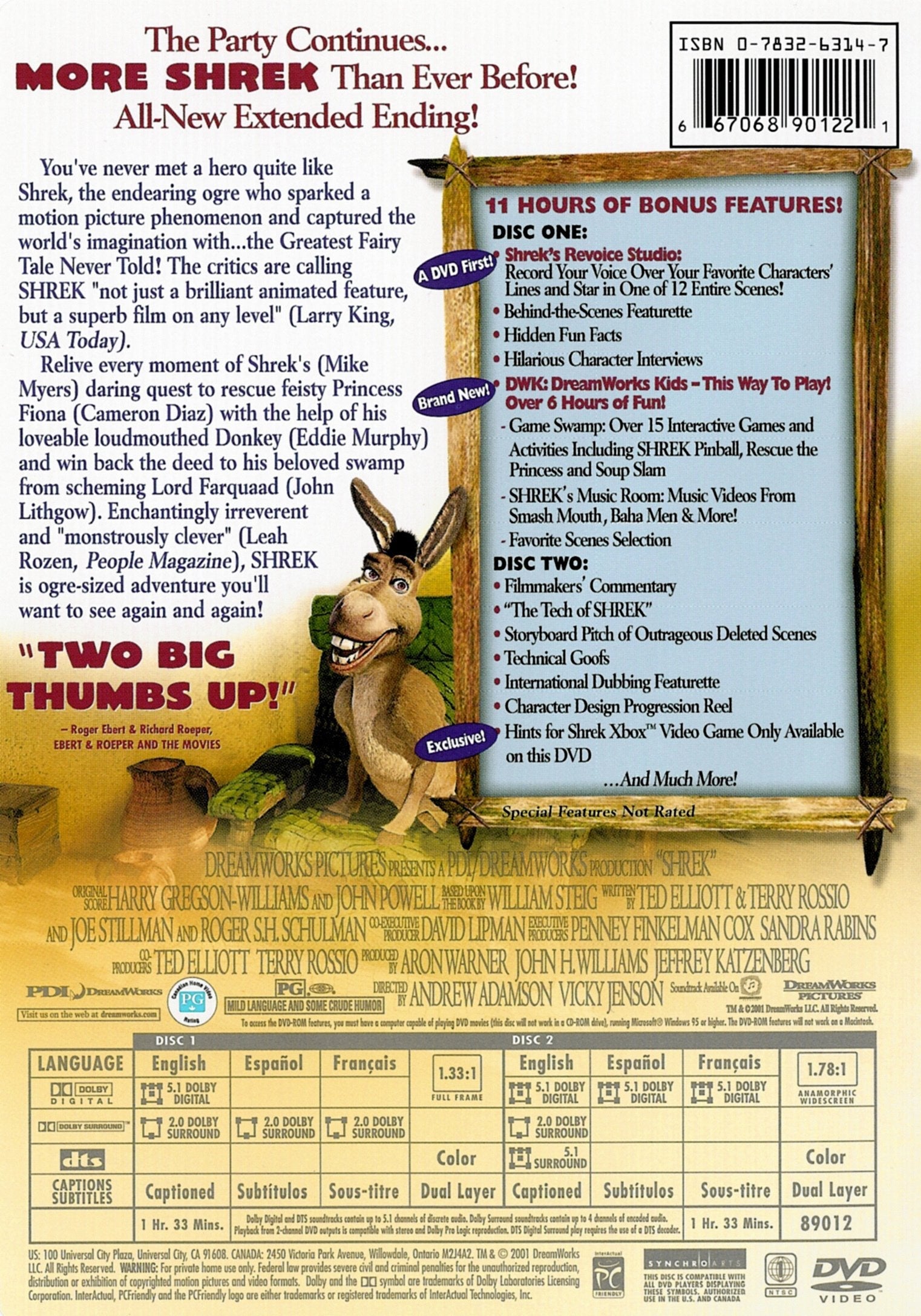 Shrek (Two-Disc Special Edition) used book depot