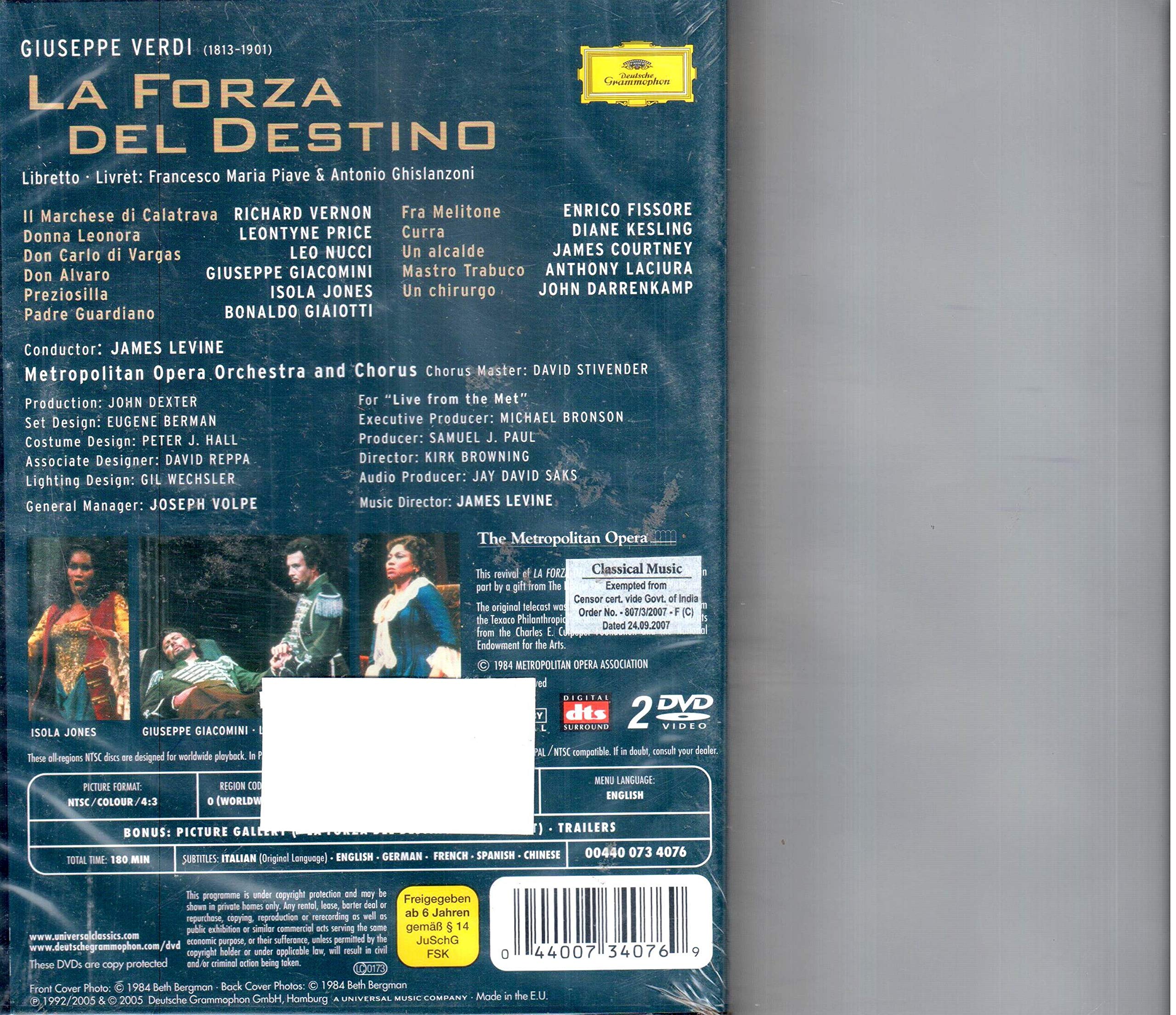 Verdi - La Forza del Destino, Remastered used book depot