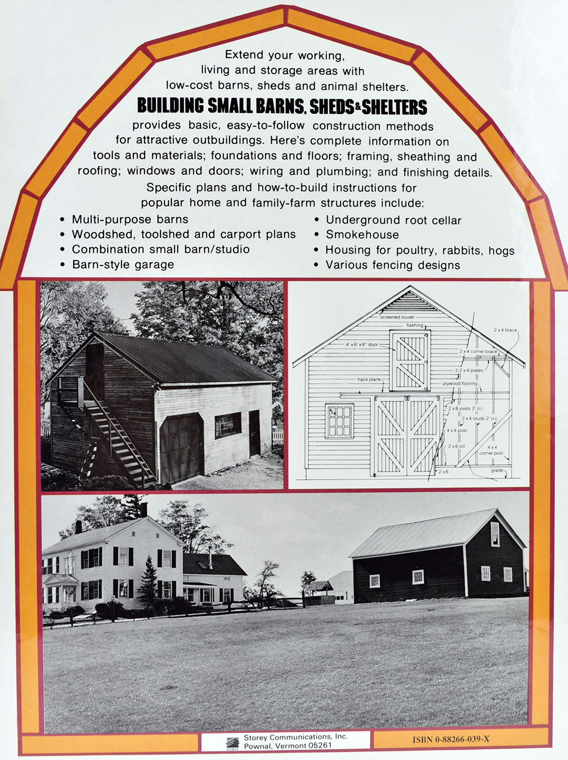 Building Small Barns, Sheds & Shelters used book depot
