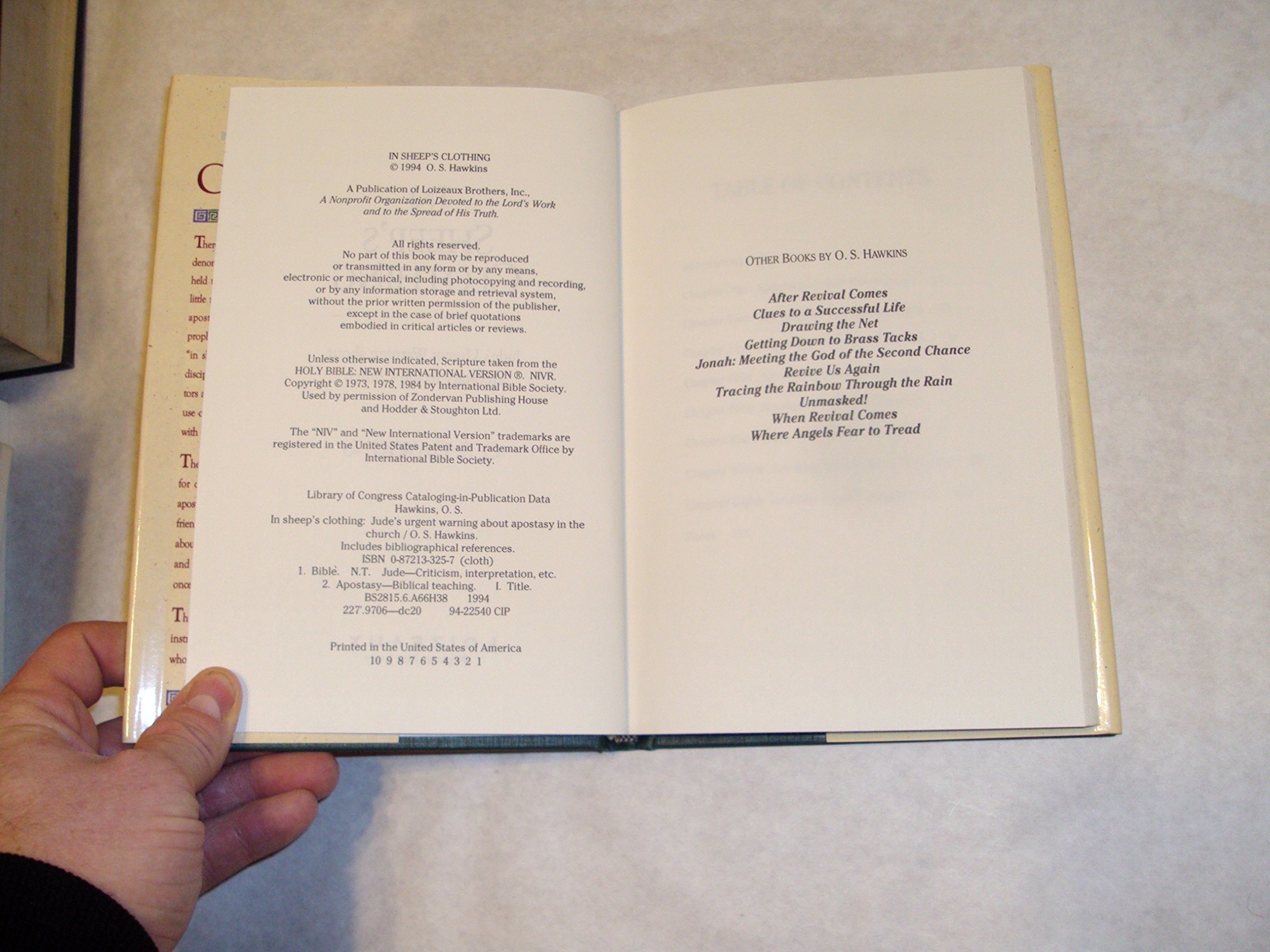 In Sheep's Clothing: Jude's Urgent Warning About Apostasy in the Church used book depot