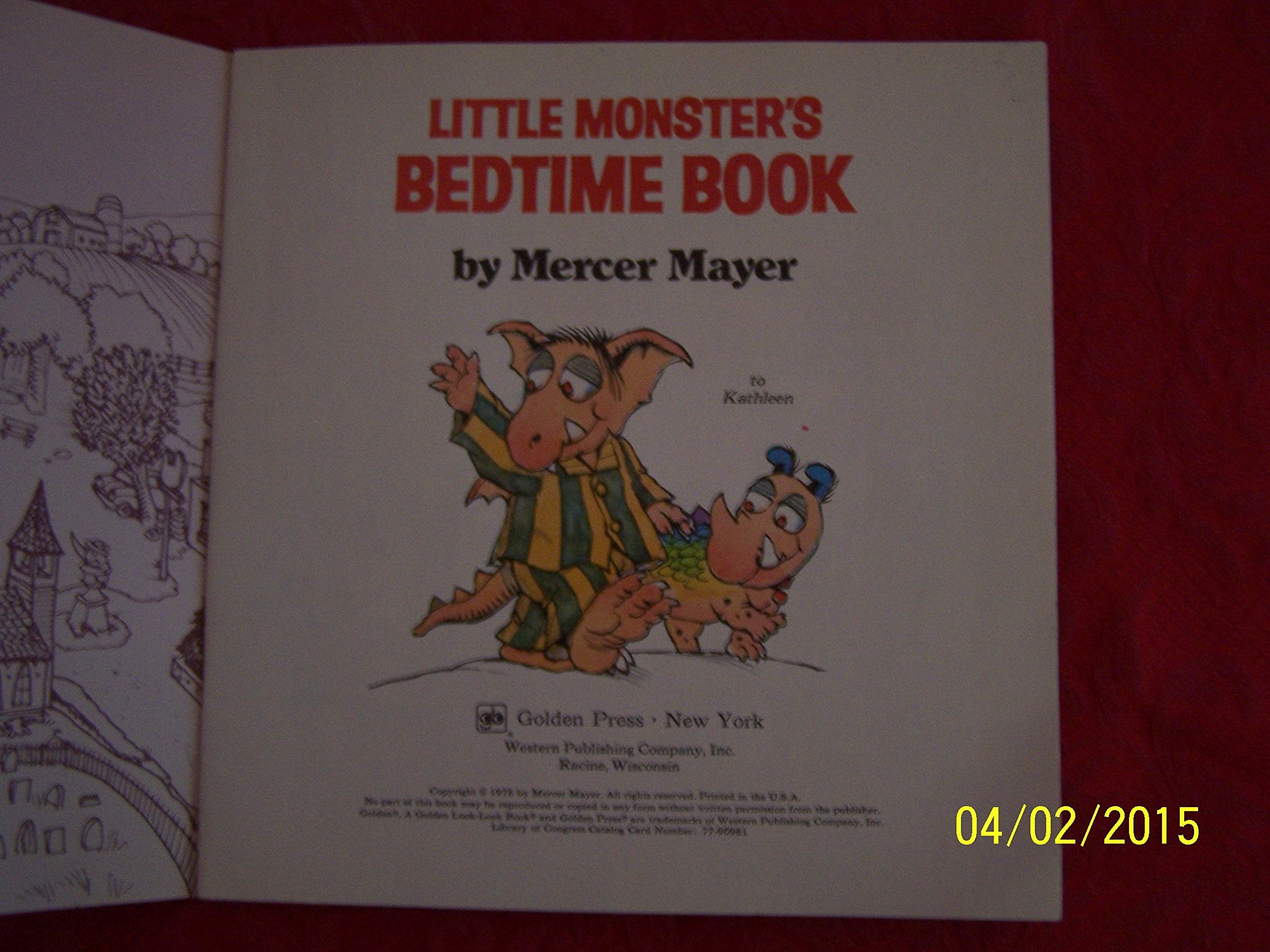 Little Monster's Bedtime Book