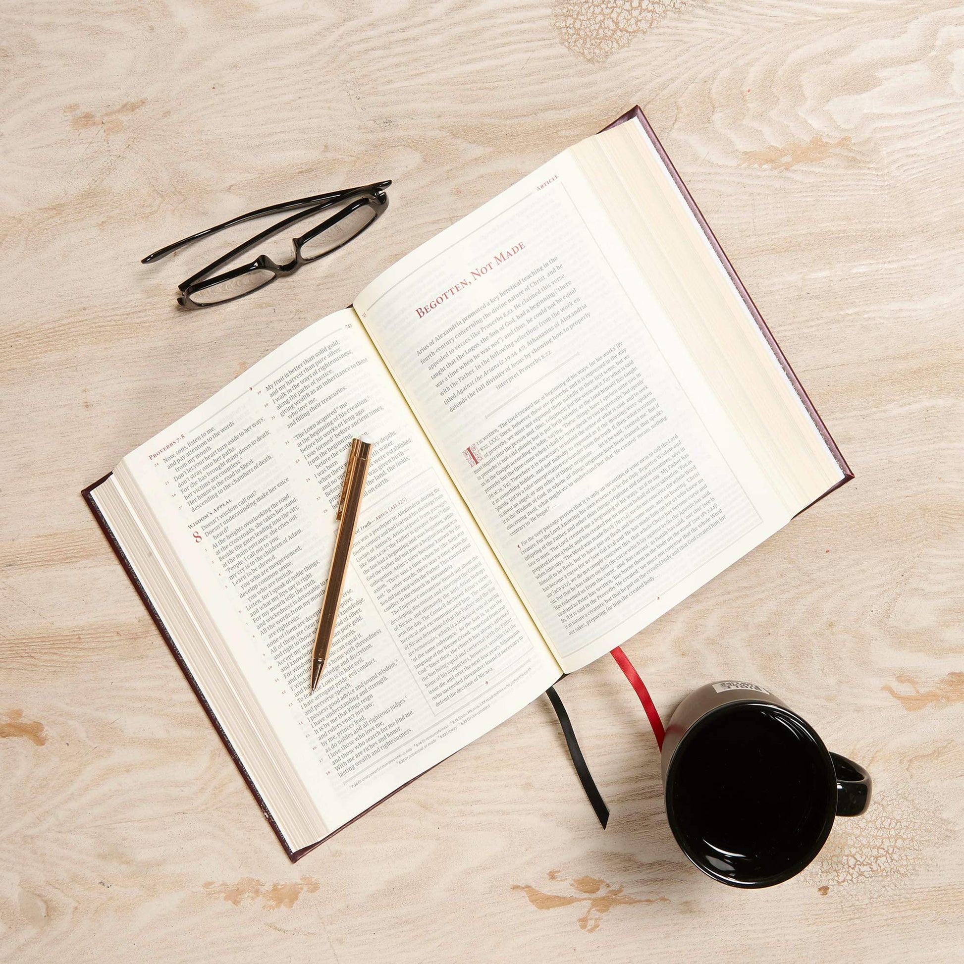 CSB Ancient Faith Study Bible, Crimson LeatherTouch-Over-Board, Black Letter, Church Fathers, Study Notes and Commentary, Articles, Profiles, Easy-to-Read Bible Serif Type used book depot
