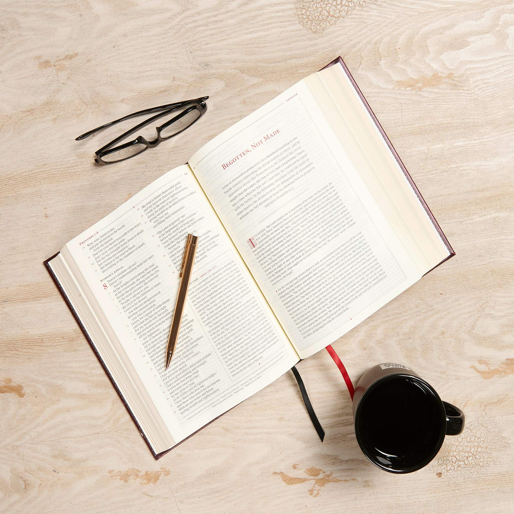 CSB Ancient Faith Study Bible, Crimson LeatherTouch-Over-Board, Black Letter, Church Fathers, Study Notes and Commentary, Articles, Profiles, Easy-to-Read Bible Serif Type used book depot