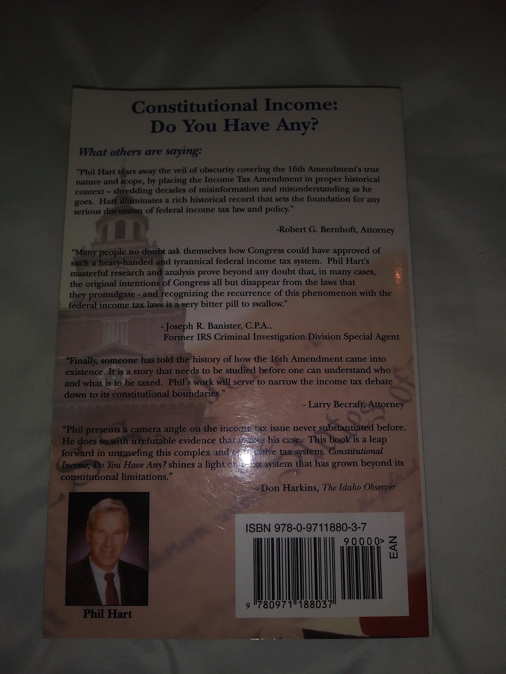 Constitutional Income: Do You Have Any? used book depot