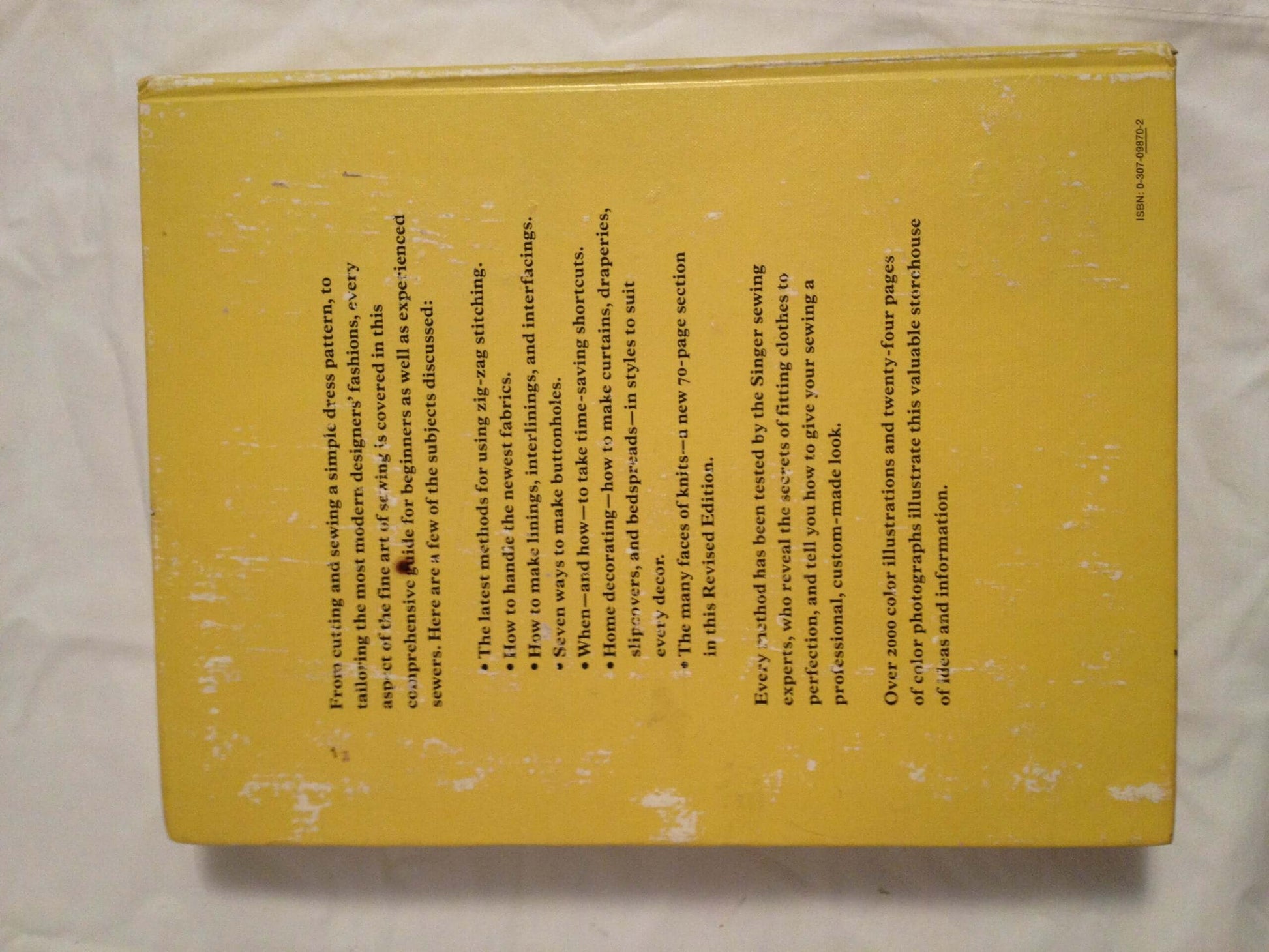 Singer Sewing Book used book depot