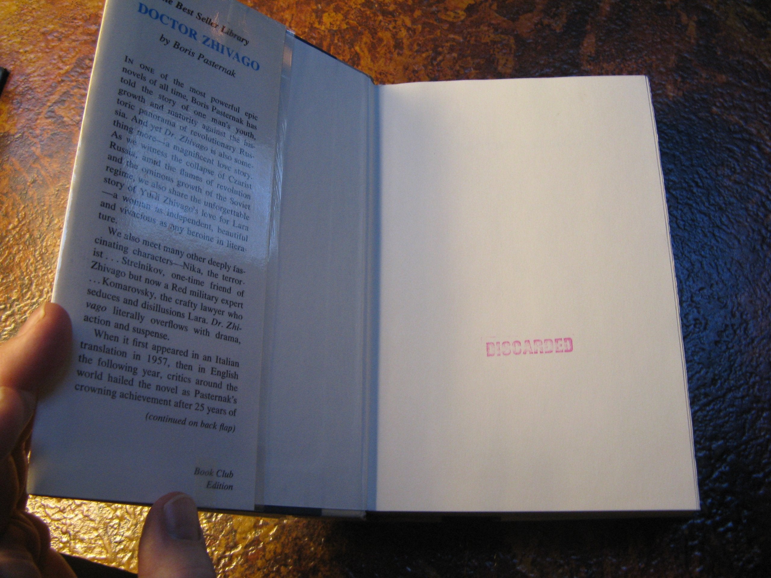 Doctor Zhivago Translated By Max Hayward and Manya Harari : Pantheon